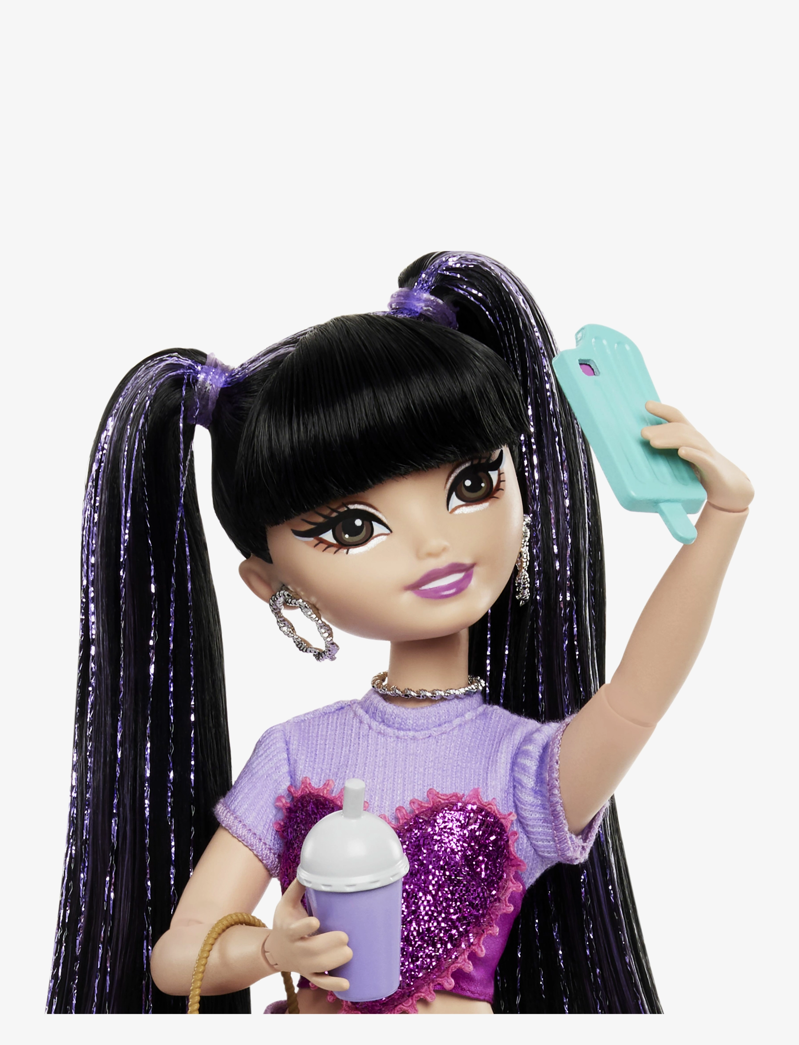 Barbie - Dream Besties Renee Fashion Doll with 11 Food Themed Accessories - nukud - multicolor - 1
