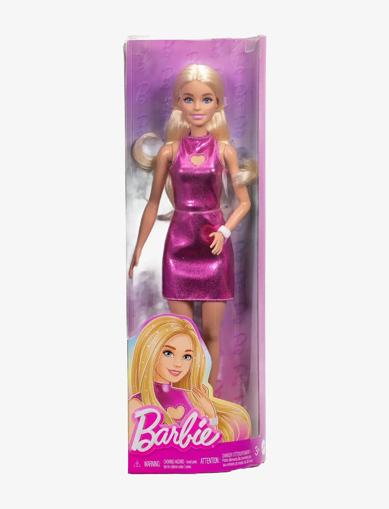 Barbie - Fashionistas Doll #230 in Metallic Pink Minidress with Heart Cut-Out, Blond Hair - puppen - multi color - 2
