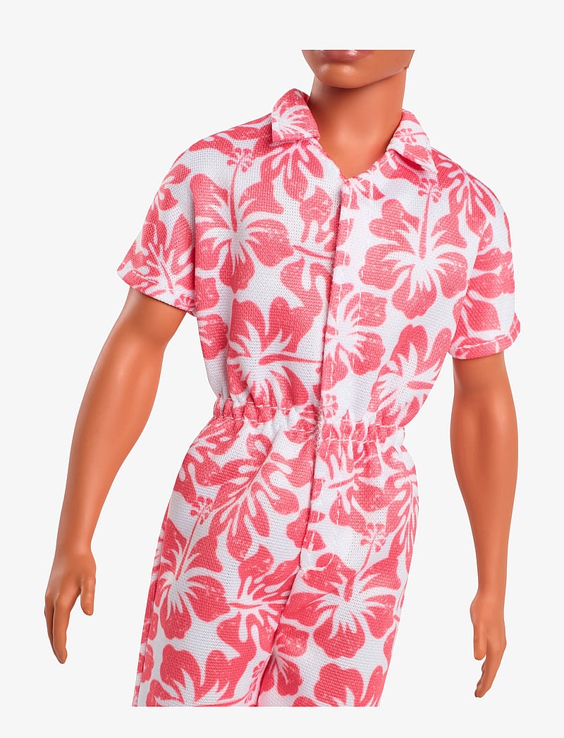 Barbie - Fashionistas Ken Doll #235 in Hawaiian Print Jumpsuit with Green Sandals, Brown Hair - geschenke unter 30€ - multi color - 4