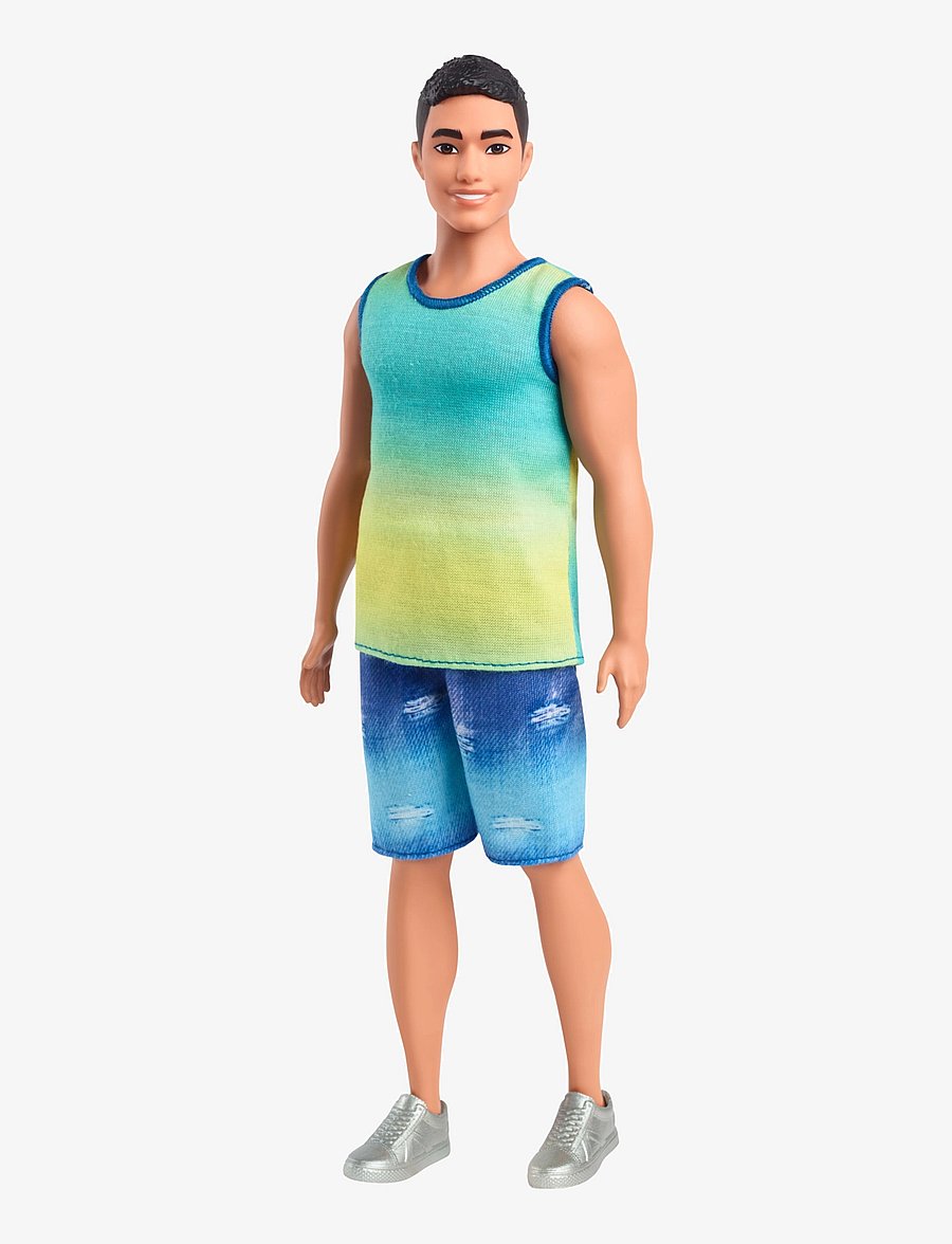 Barbie - Fashionistas Ken Doll #236 in Ombre Tank and Jean Shorts, Black Hair - puppen - multi color - 0