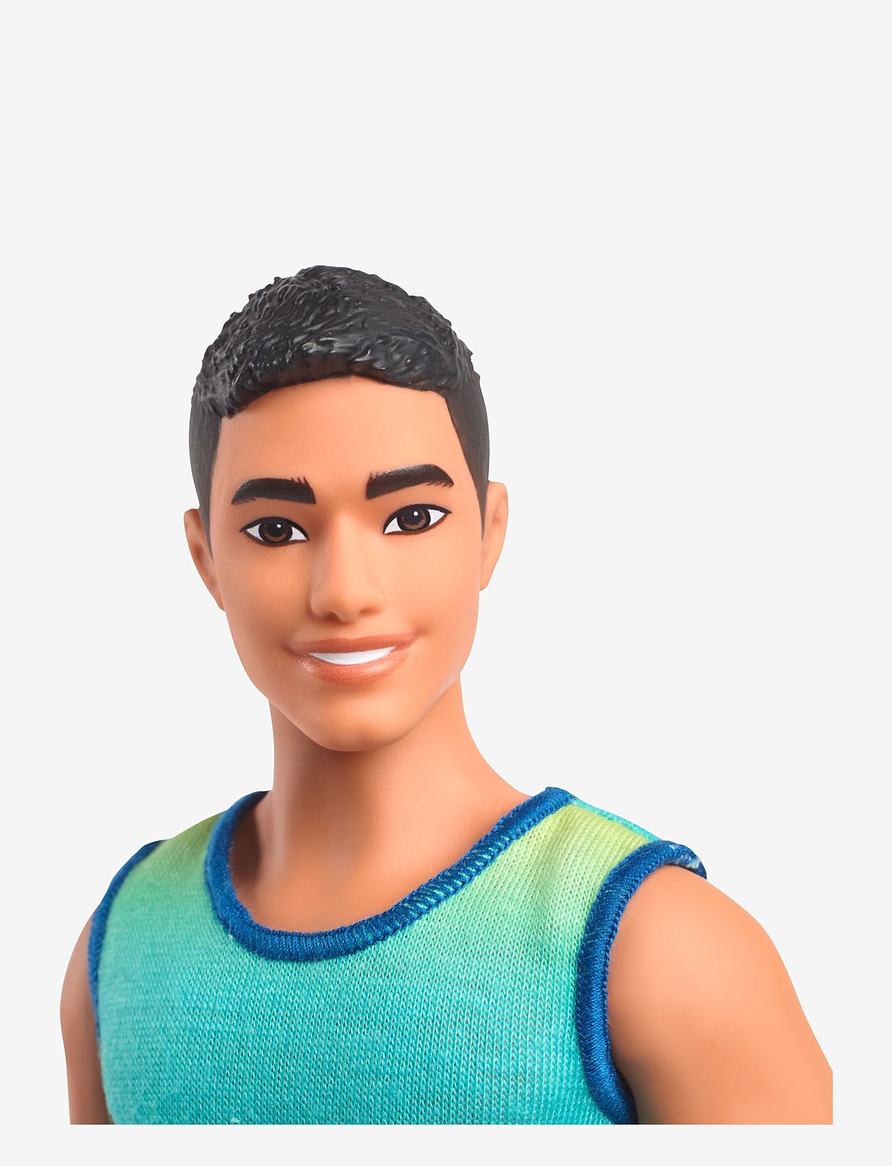 Barbie - Fashionistas Ken Doll #236 in Ombre Tank and Jean Shorts, Black Hair - dukker - multi color - 2