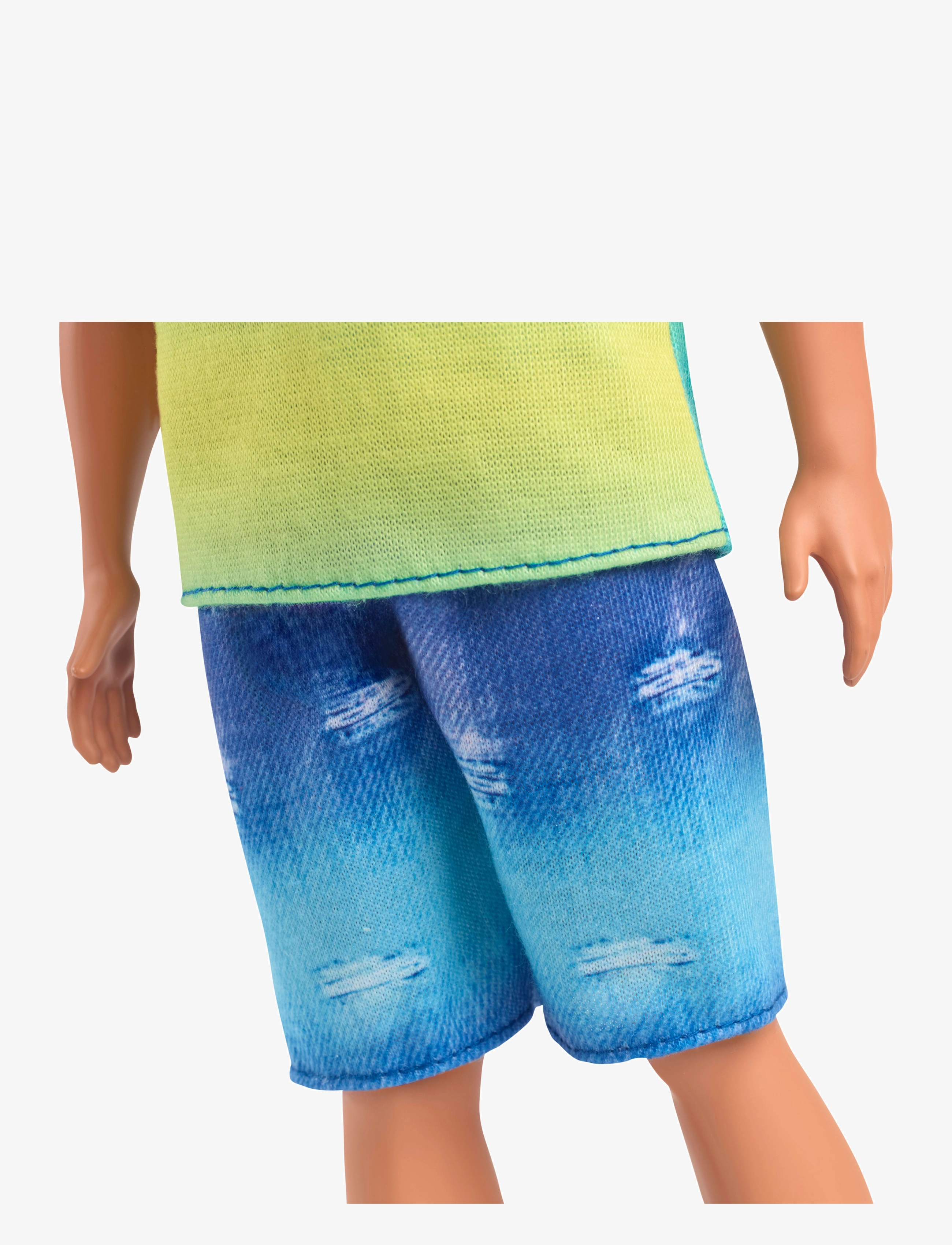 Barbie - Fashionistas Ken Doll #236 in Ombre Tank and Jean Shorts, Black Hair - puppen - multi color - 3