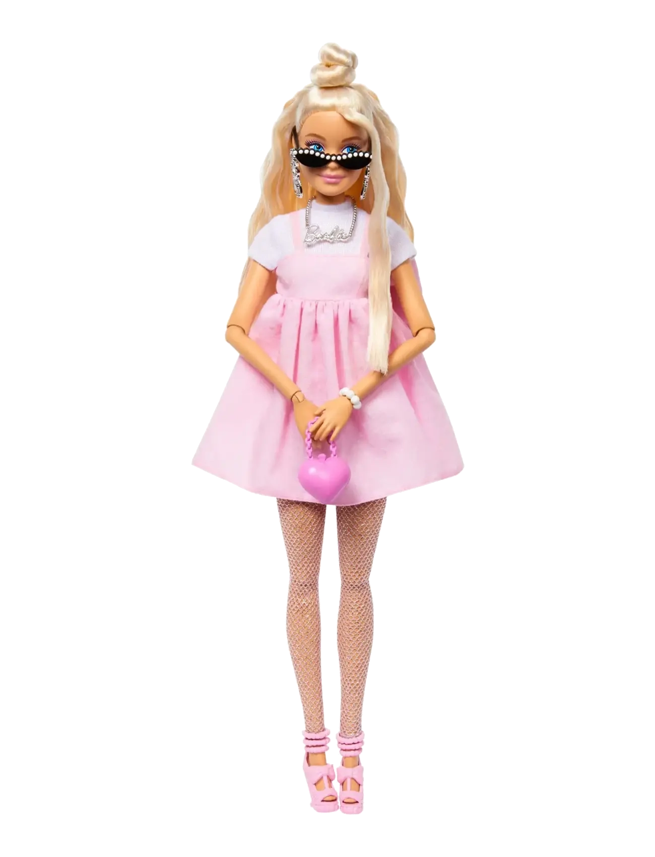Barbie Deluxe Style Doll #3 in Pastel Pink core Dress with Oversized Bow, Blond Hair - Julklappar till barn - MULTI COLOR / pink/rose