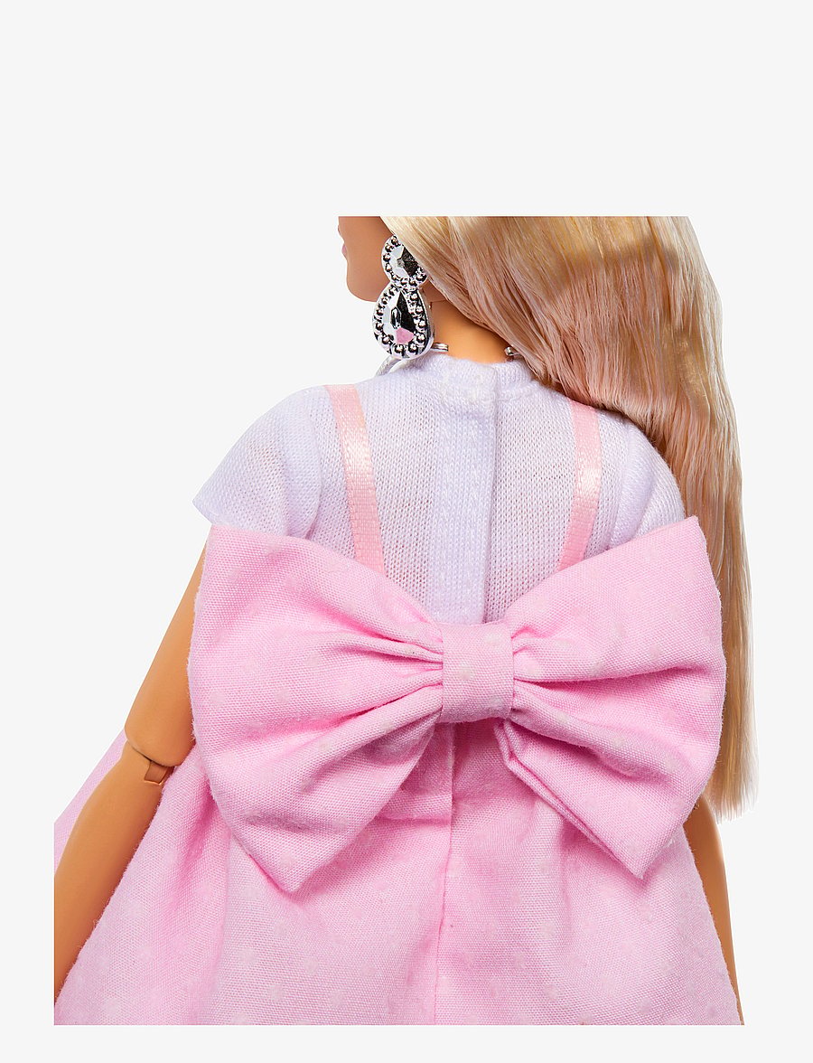 Barbie - Deluxe Style Doll #3 in Pastel Pink core Dress with Oversized Bow, Blond Hair - puppen - multi color - 3