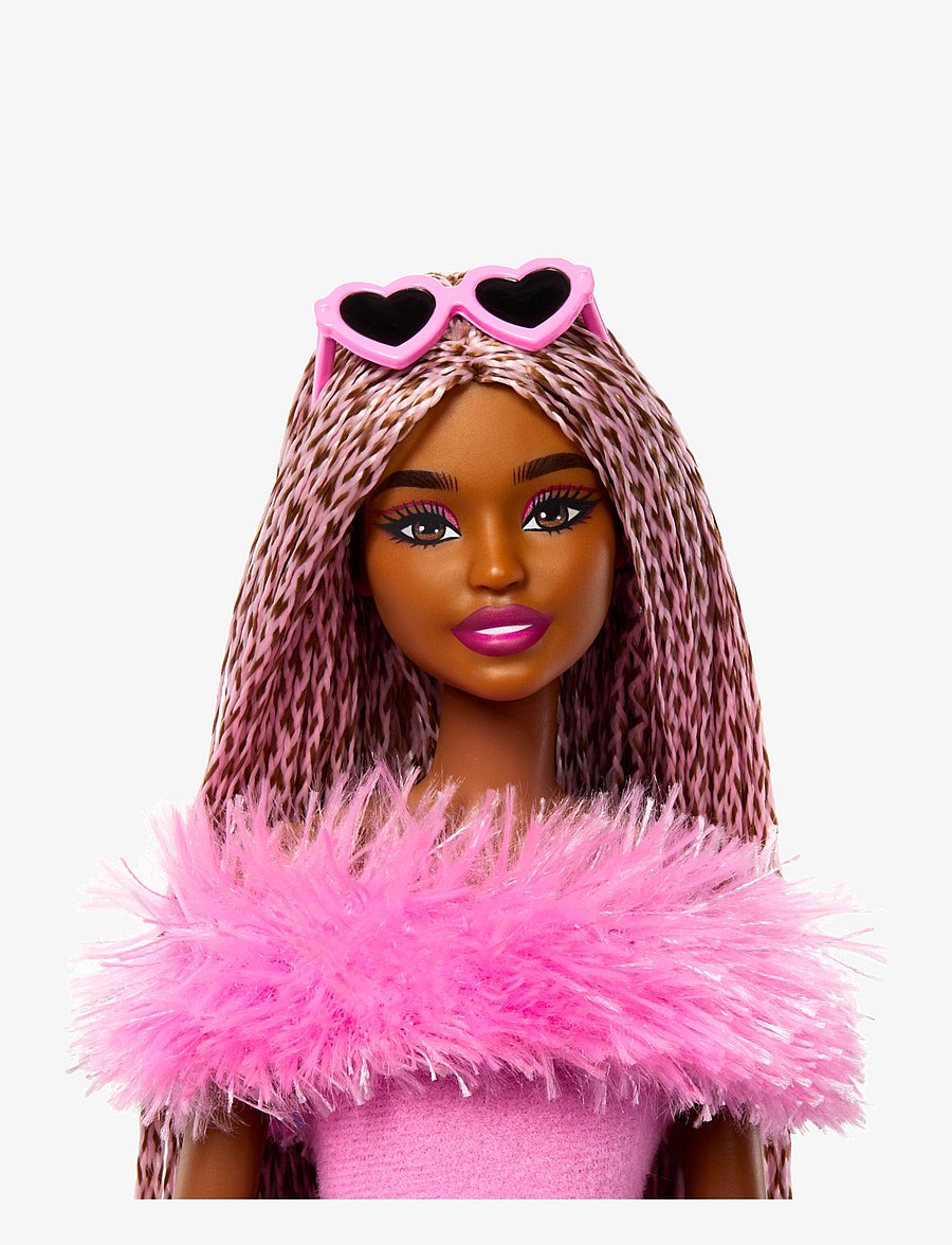 Barbie - Fashionistas Deluxe Style Doll #4 in Soft Pink Jumpsuit, Pink and Brown Braided Hair - multi color - 2