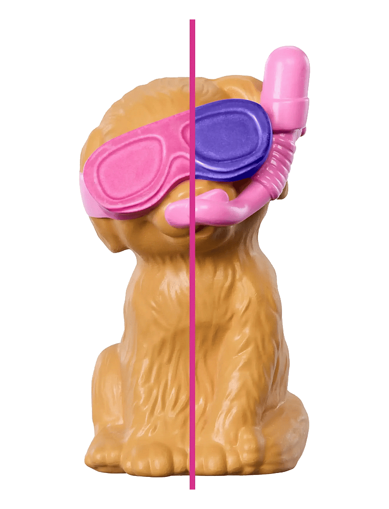 Barbie - Puppy Pool Party Playset with Doll, Pool, Doghouse & Slide, 2 Pet Figures & 6 Accessories - dúkkur - multi color - 2