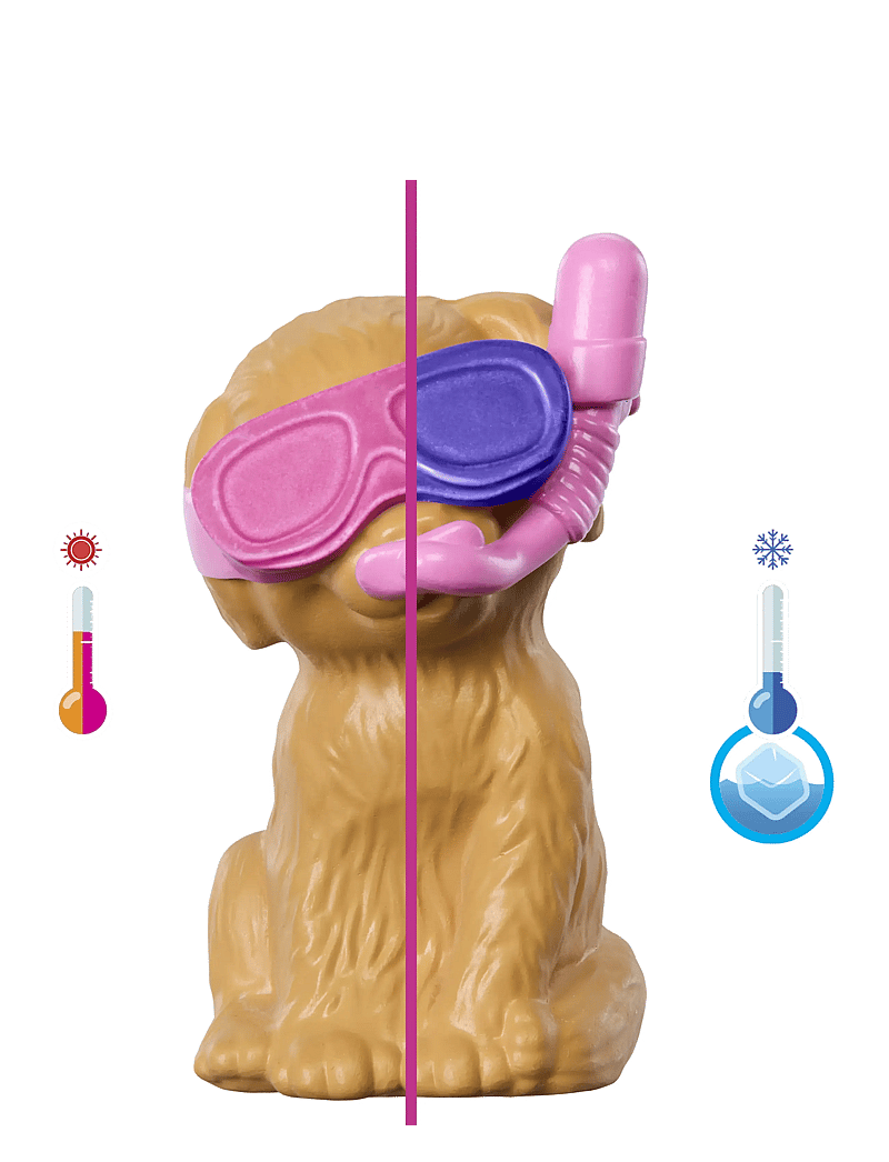 Barbie - Puppy Pool Party Playset with Doll, Pool, Doghouse & Slide, 2 Pet Figures & 6 Accessories - puppen - multi color - 4