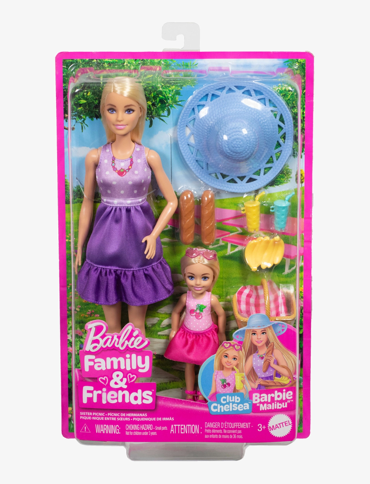 Barbie - Chelsea Family & Friends Dolls & Accessories, Picnic-Themed Playset with 2 Dolls & 9 Pieces - laagste prijzen - multi color - 5