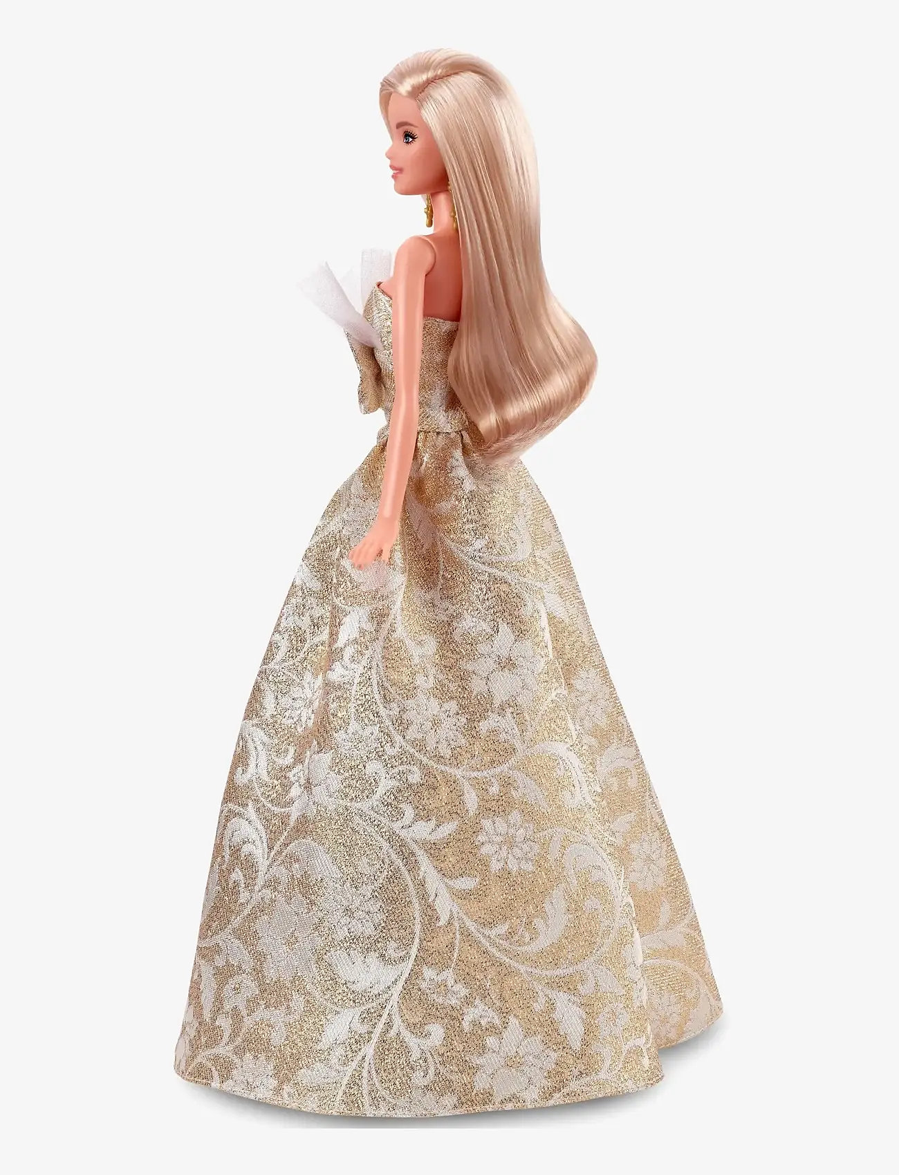 Barbie - Signature 2025 Holiday Fashion Doll, Seasonal Collector, Blonde with Silver & Gold Gown - nuket - multi color - 1