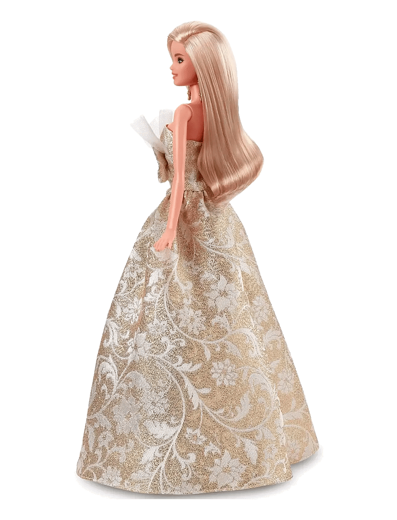 Barbie - Signature 2025 Holiday Fashion Doll, Seasonal Collector, Blonde with Silver & Gold Gown - geschenke unter 100€ - multi color - 1