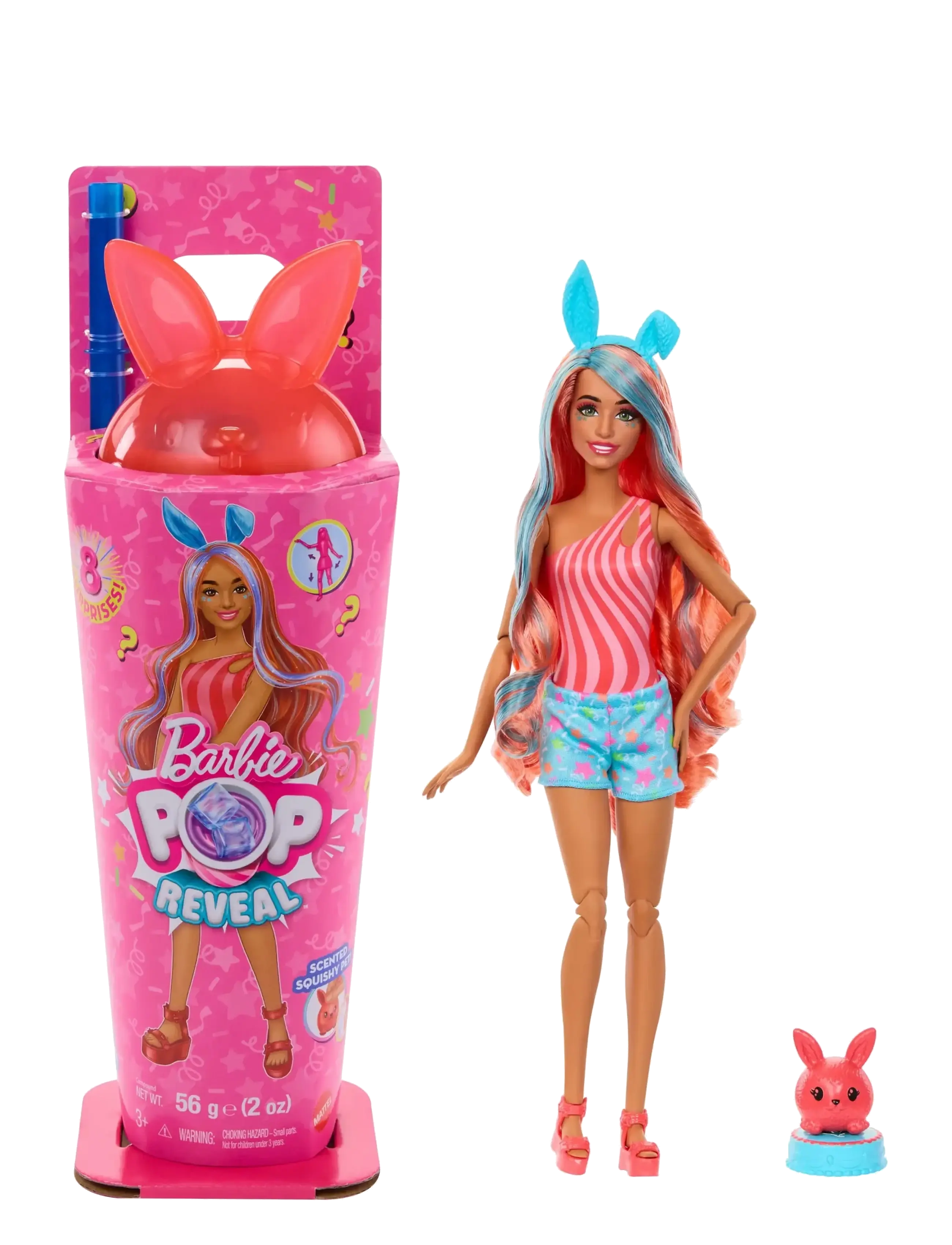 Barbie Signature Pop Reveal Shakes Series Doll & Accessories Set, Scented Bright Bunny Fashion Doll - Spielzeug - MULTI COLOR / multi