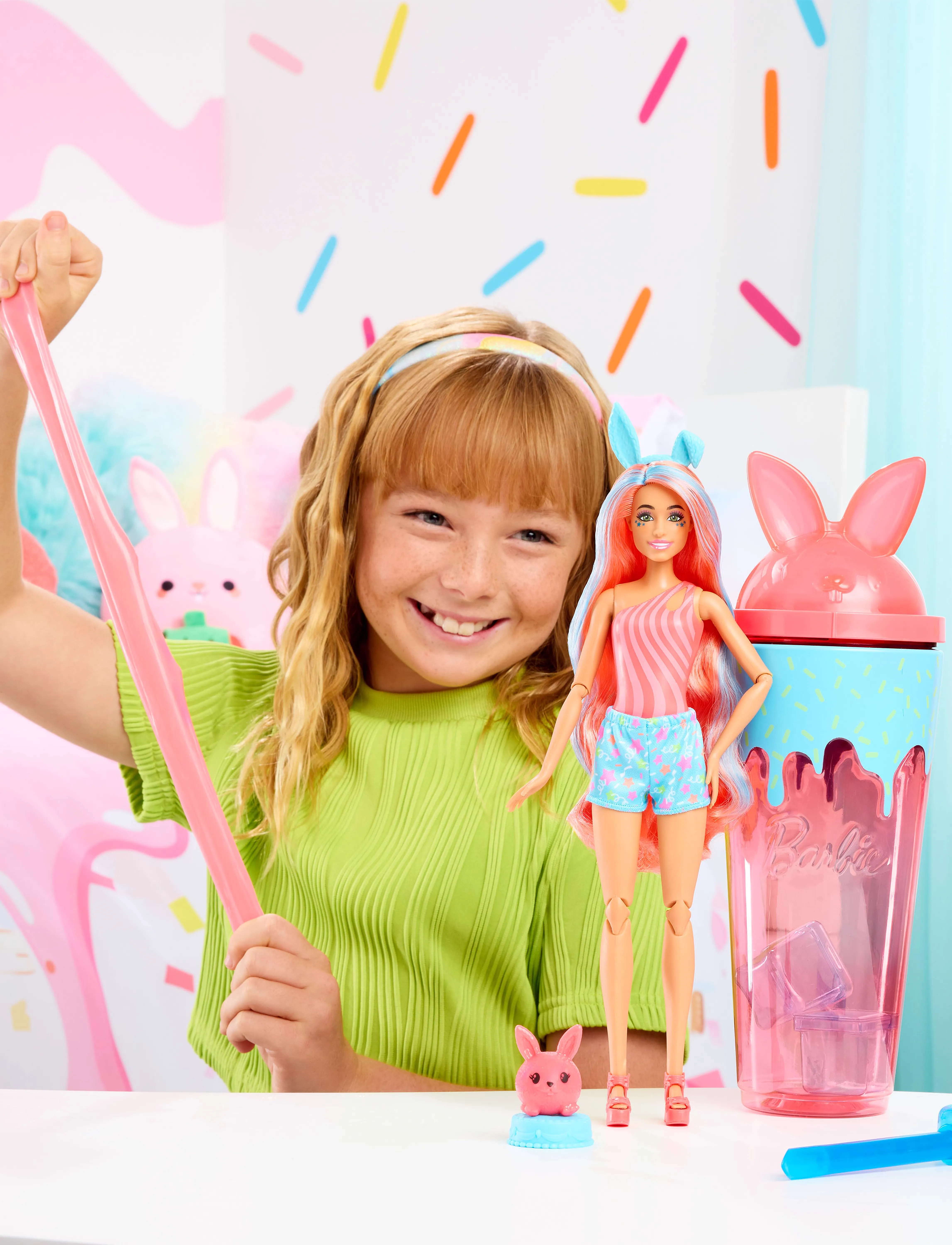 Barbie Signature Pop Reveal Shakes Series Doll & Accessories Set, Scented Bright Bunny Fashion Doll, One Size, Dolls Accessories, Mehrfarbig/gemustert