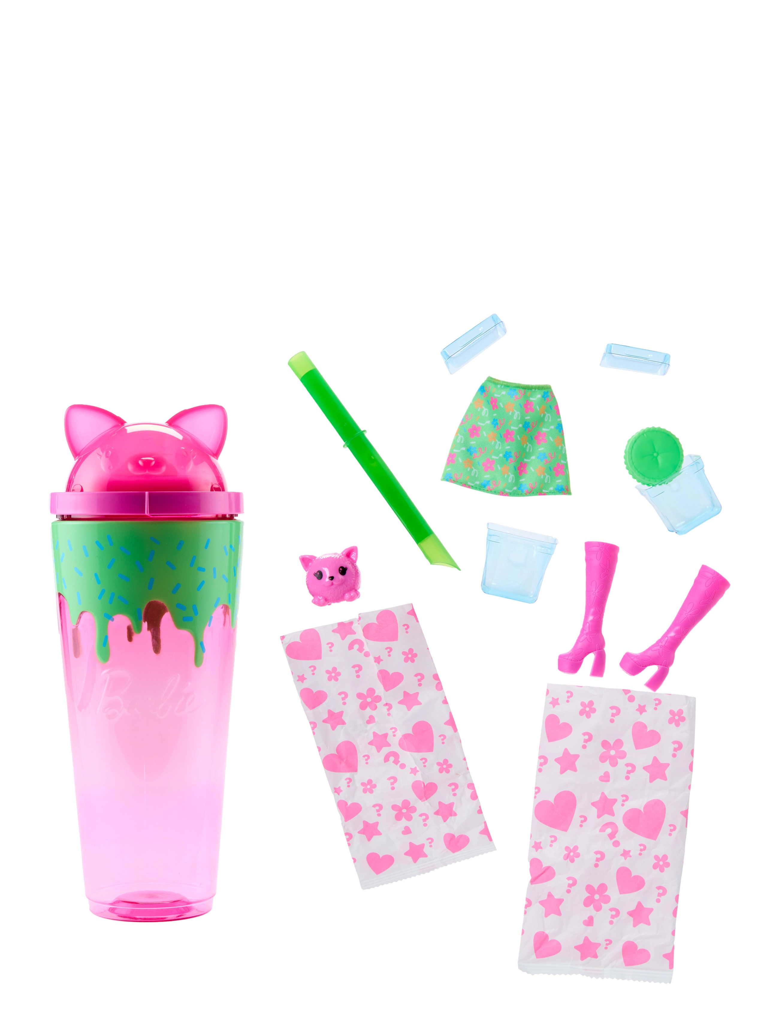 Barbie - Pop Reveal Shakes Series Doll & Accessories Set, Scented Cute Kitten Fashion Doll - dockor - multi color - 3