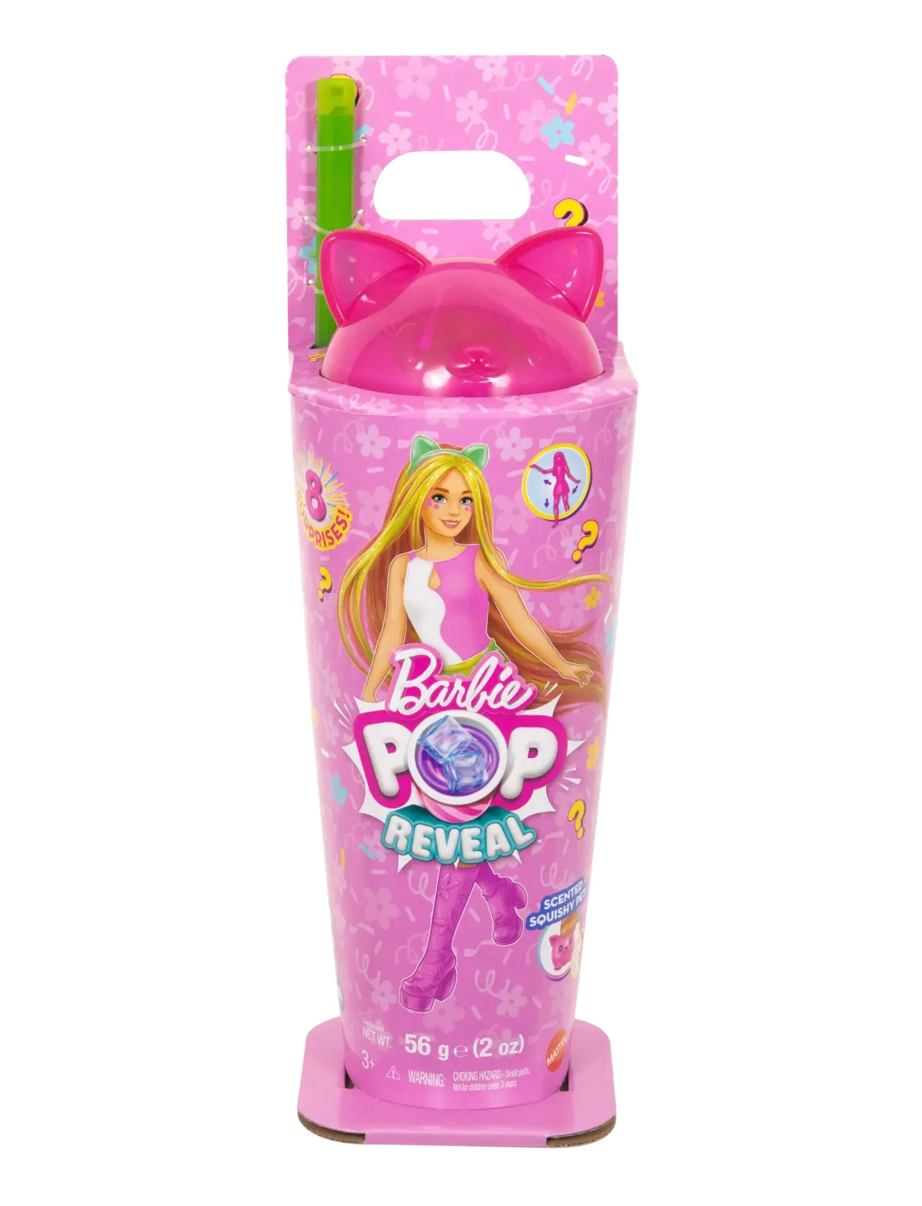 Barbie - Pop Reveal Shakes Series Doll & Accessories Set, Scented Cute Kitten Fashion Doll - dockor - multi color - 4
