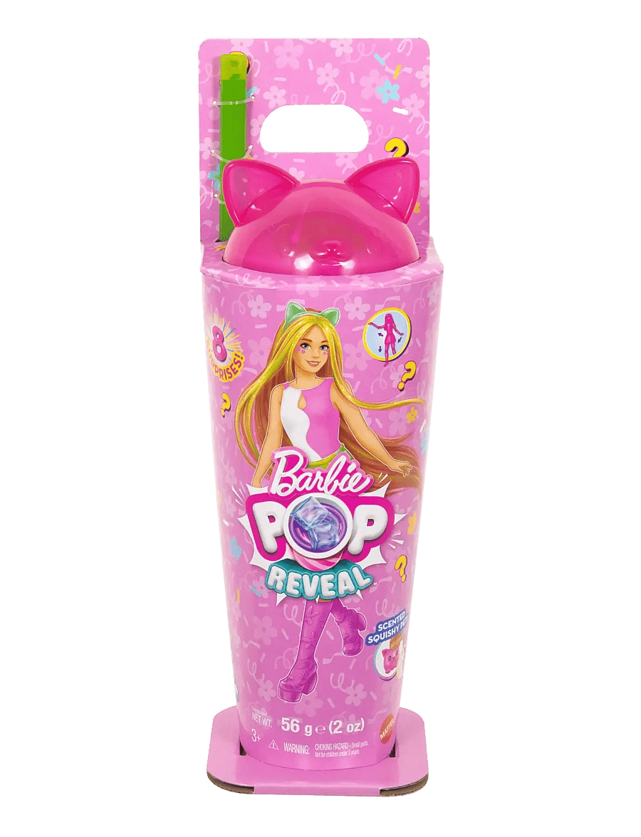 Barbie - Pop Reveal Shakes Series Doll & Accessories Set, Scented Cute Kitten Fashion Doll - nukud - multi color - 4