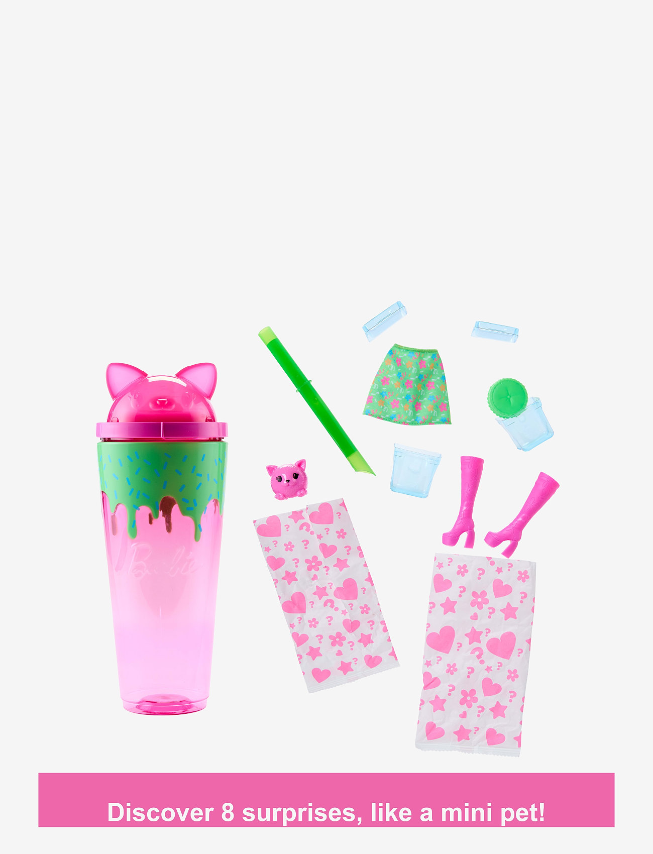 Barbie - Pop Reveal Shakes Series Doll & Accessories Set, Scented Cute Kitten Fashion Doll - dolls - multi color - 5