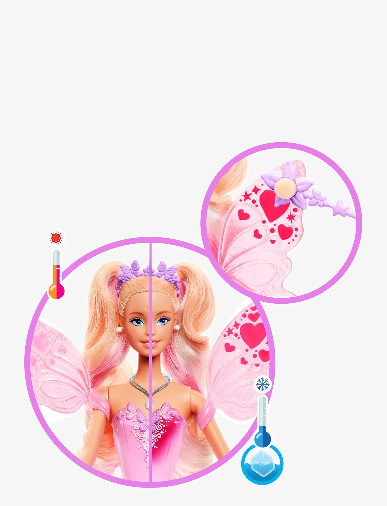 Barbie - Barbie Fantasy Color Change Fairy - dukker - multi color - 3