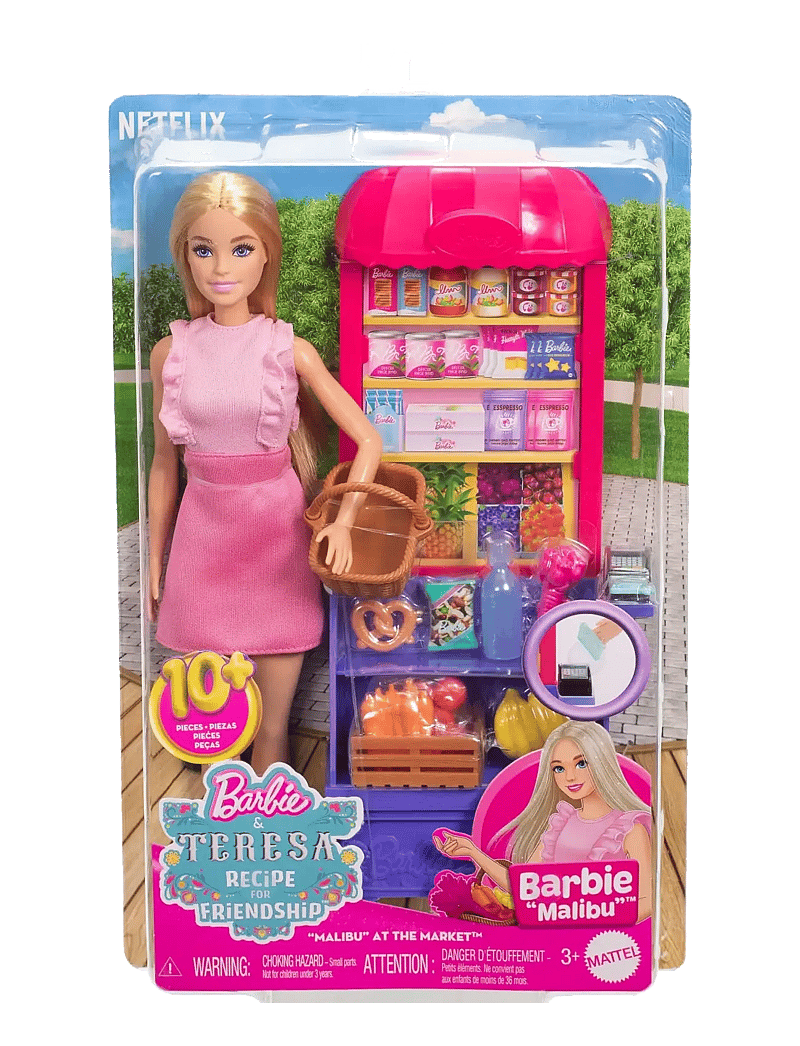 Barbie - and Teresa Recipe for Friendship Malibu at the Market Doll & Playset with 11 Accessories - geschenke unter 50€ - multi color - 3