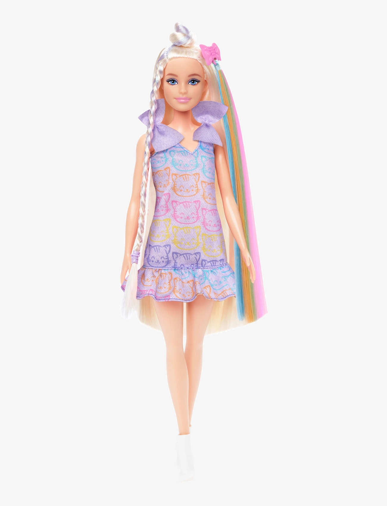 BARBIE Fun & Fancy Doll & Accessoires, Blonde Fashion Doll With Extra-Long Hair & 2 Looks Patterned - One Size - Kinder
