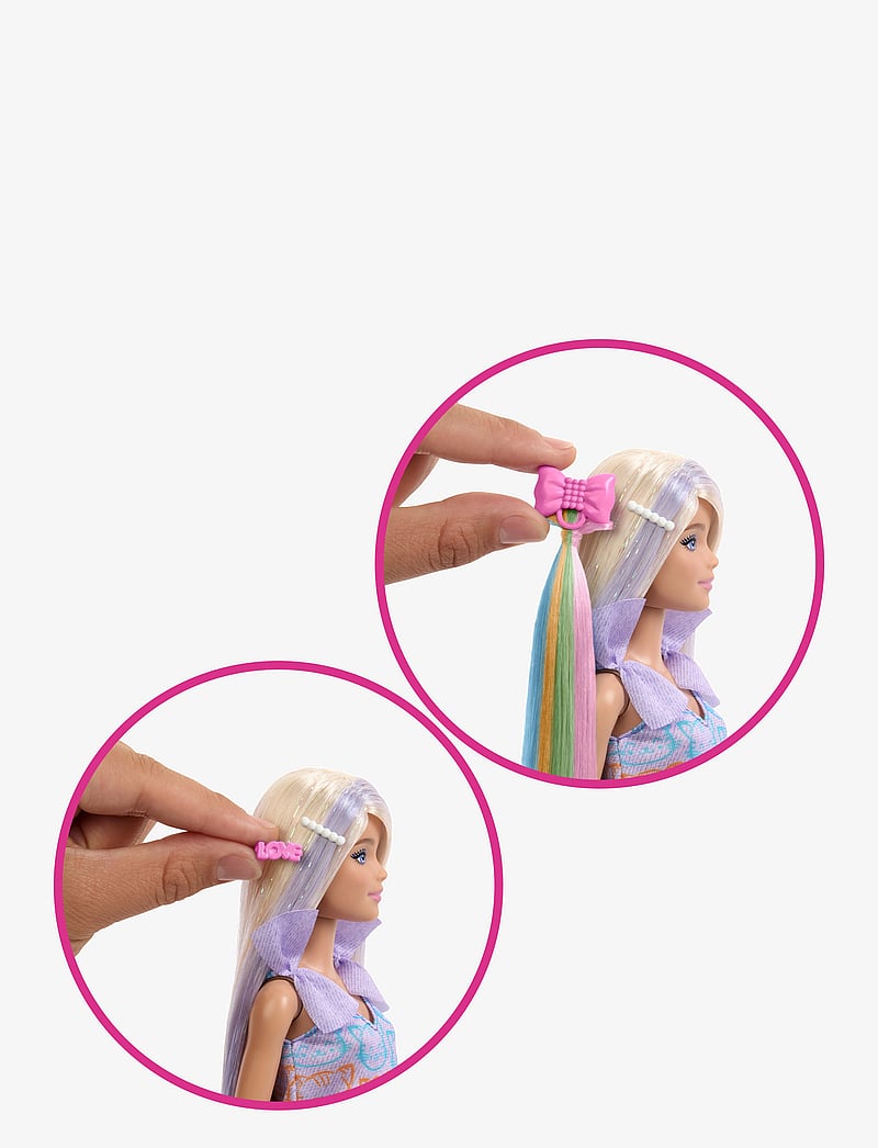 Barbie - Fun & Fancy Doll & Accessories, Blonde Fashion Doll with Extra-Long Hair & 2 Looks - nukud - multi color - 2