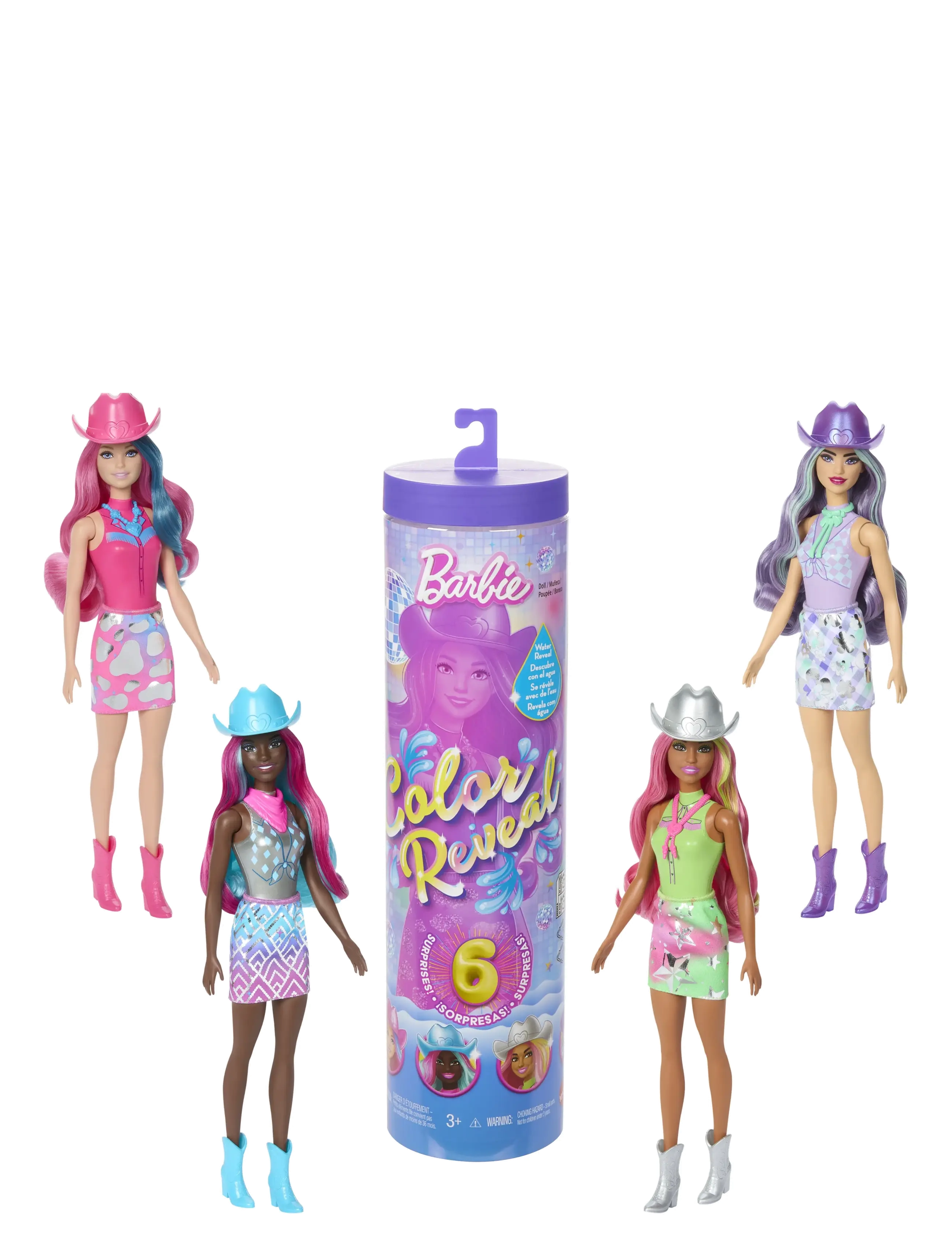 Barbie - Color Reveal Disco Star Series Fashion Doll & Accessories with 6 Surprises (Styles May Vary) - multi color - 1