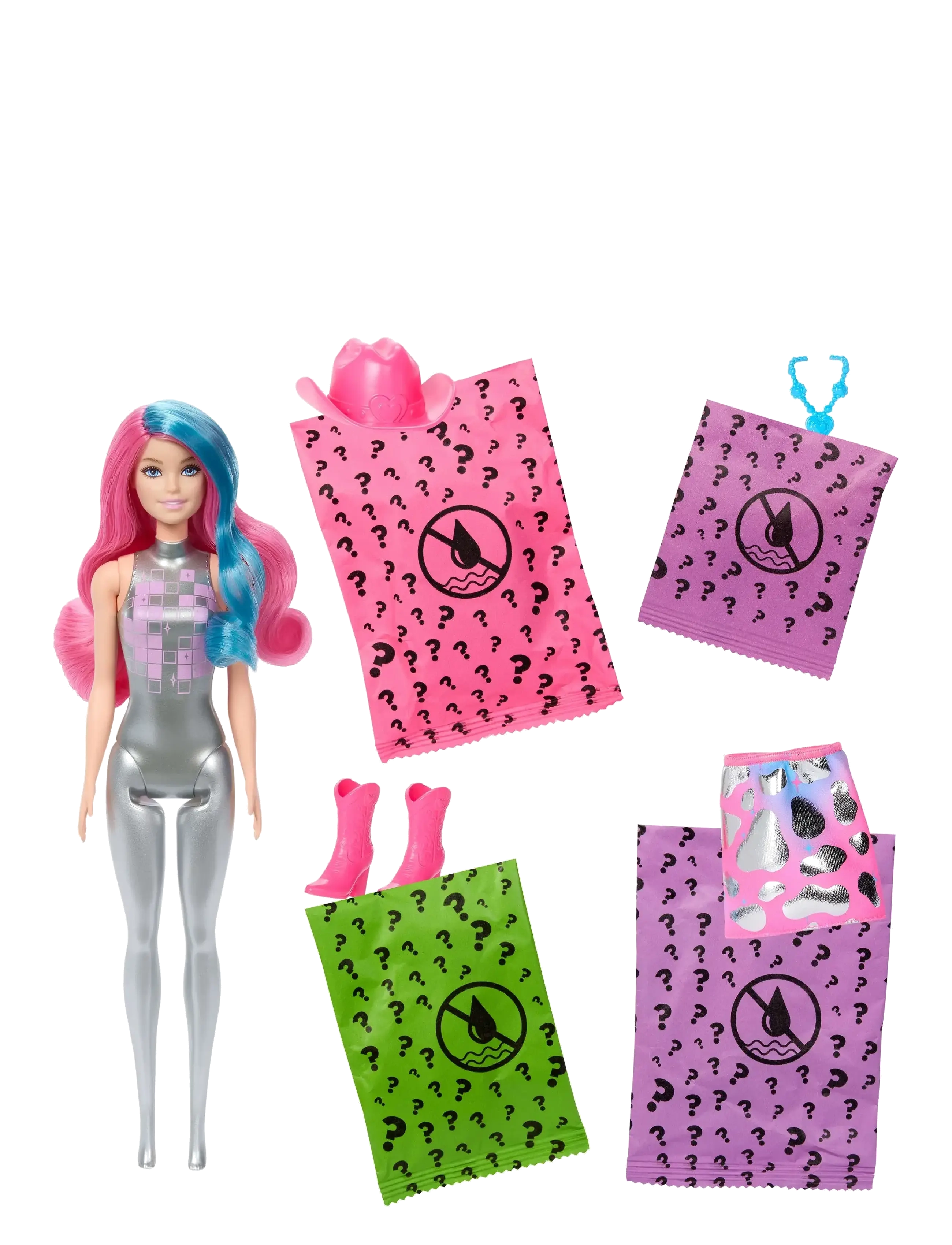 Barbie - Color Reveal Disco Star Series Fashion Doll & Accessories with 6 Surprises (Styles May Vary) - multi color - 3