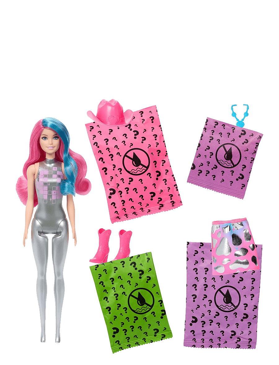 Barbie - Color Reveal Disco Star Series Fashion Doll & Accessories with 6 Surprises (Styles May Vary) - multi color - 3
