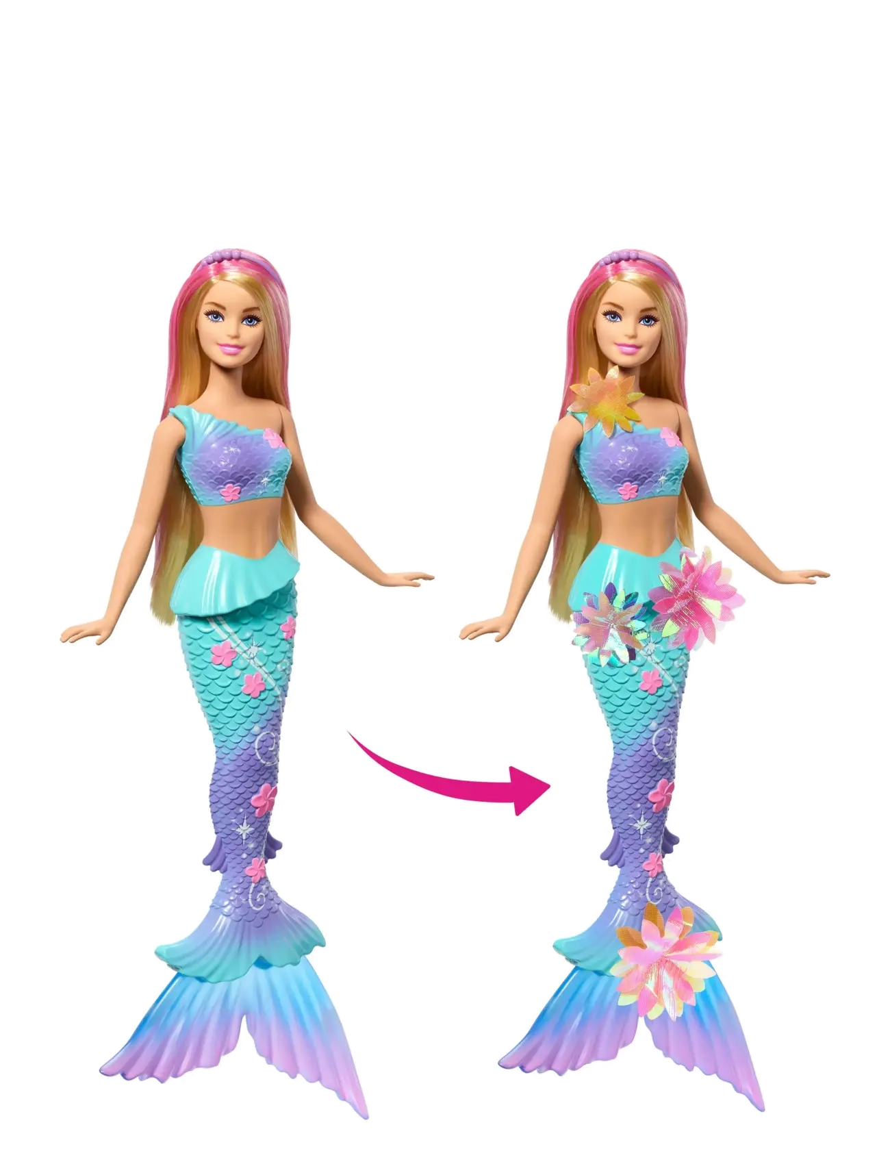 Barbie - Barbie Fantasy Flower Magic Mermaid 1 - puppen - multi color - 2
