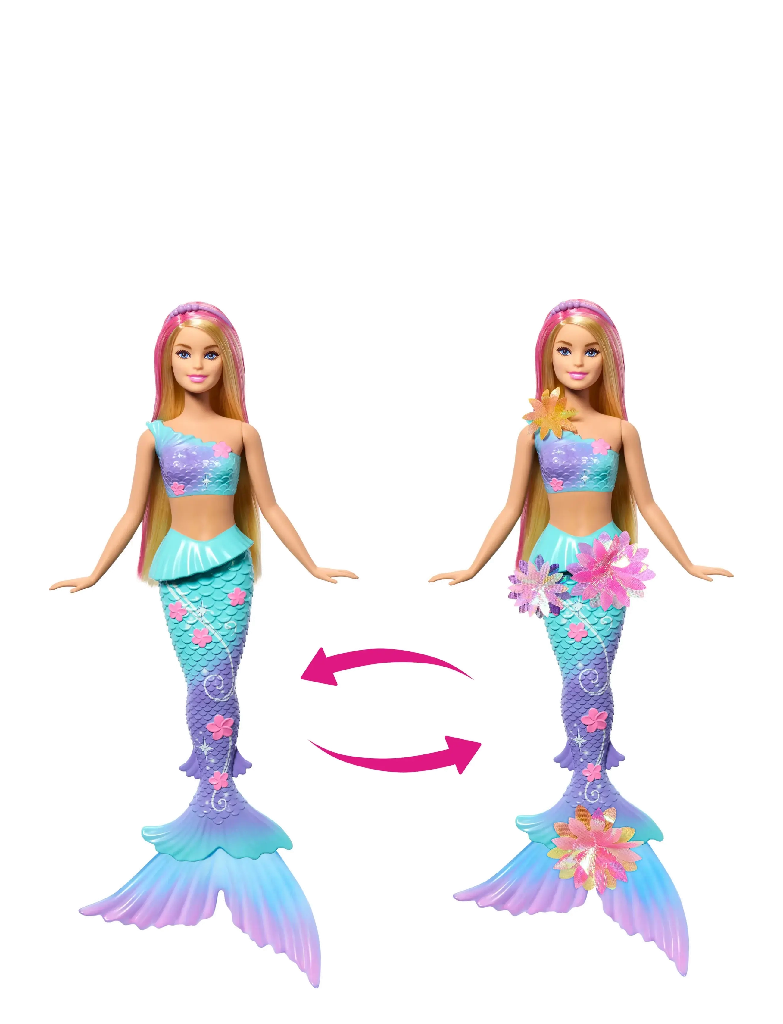Barbie - Barbie Fantasy Flower Magic Mermaid 1 - puppen - multi color - 3