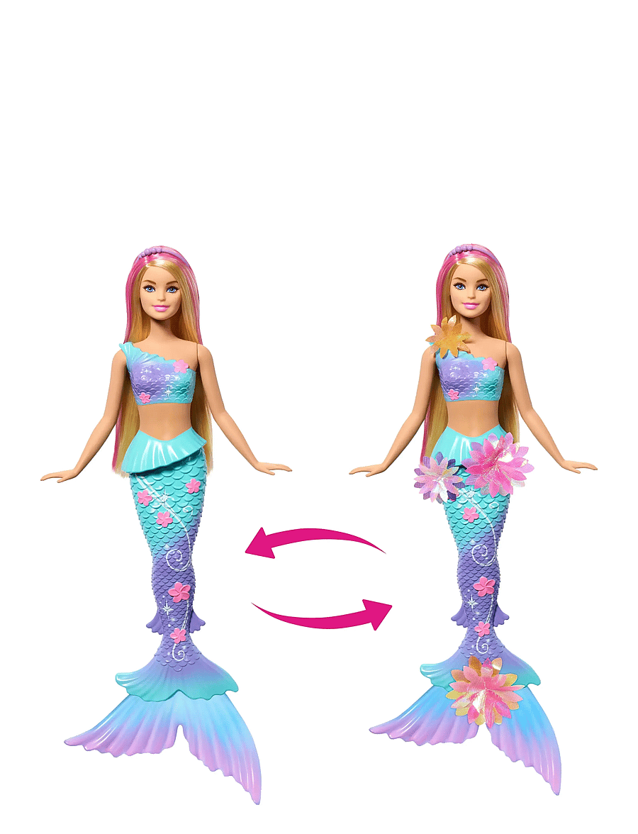 Barbie - Barbie Fantasy Flower Magic Mermaid 1 - puppen - multi color - 3