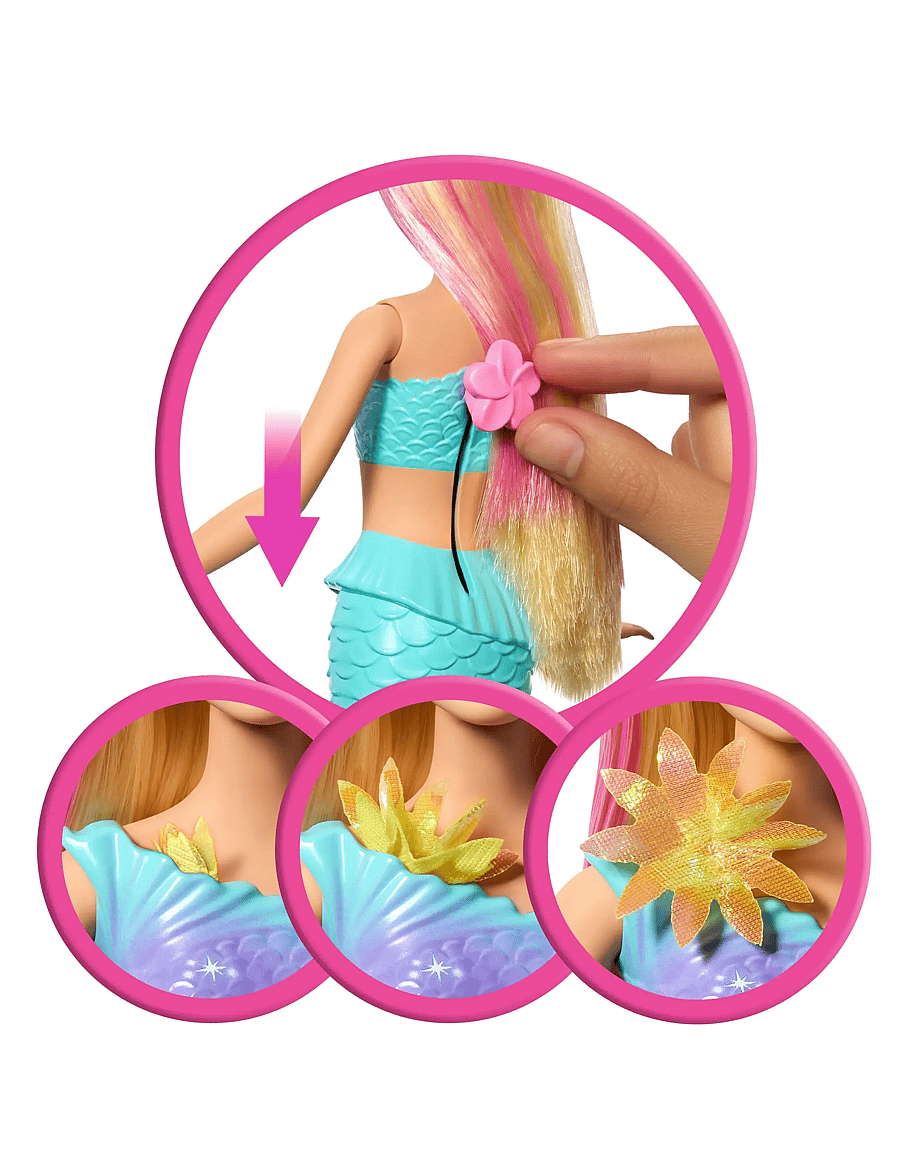 Barbie - Barbie Fantasy Flower Magic Mermaid 1 - puppen - multi color - 4