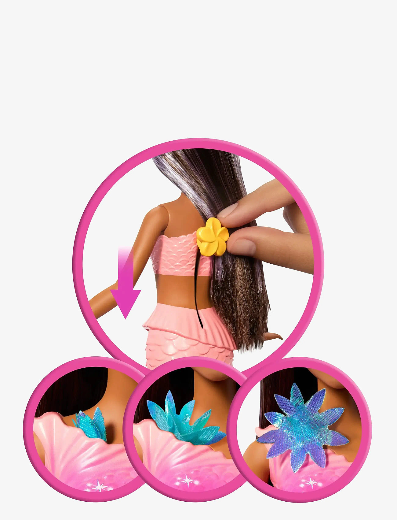 Barbie - Barbie Fantasy Flower Magic Mermaid 2 - nukud - multi color - 2