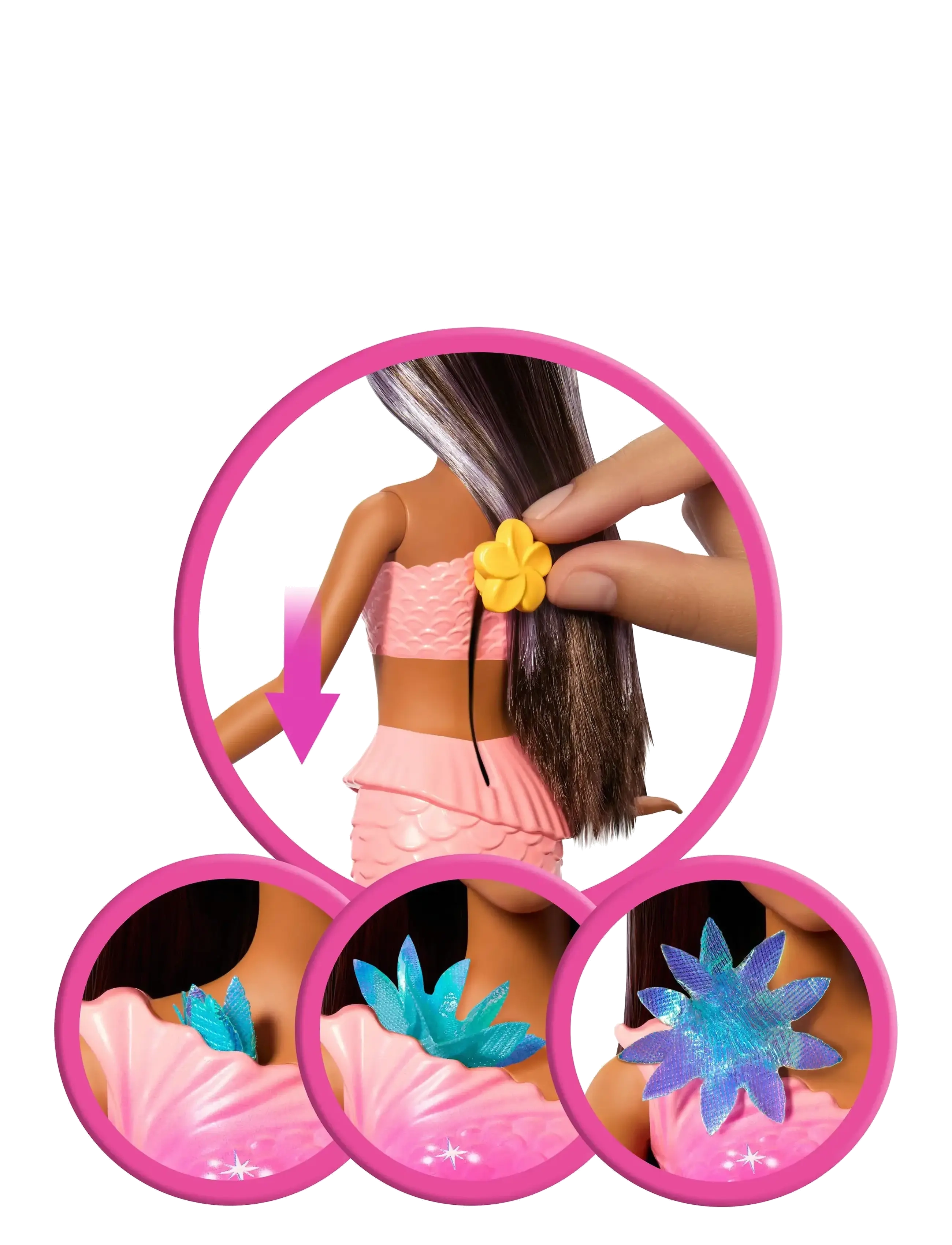 Barbie - Barbie Fantasy Flower Magic Mermaid 2 - laveste priser - multi color - 1
