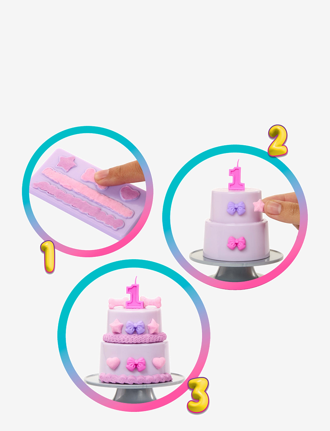 Barbie - Party Unboxed Pet Birthday Series Doll & Accessories, Birthday Bows Set with 10 Surprises - dúkkur - multi color - 3