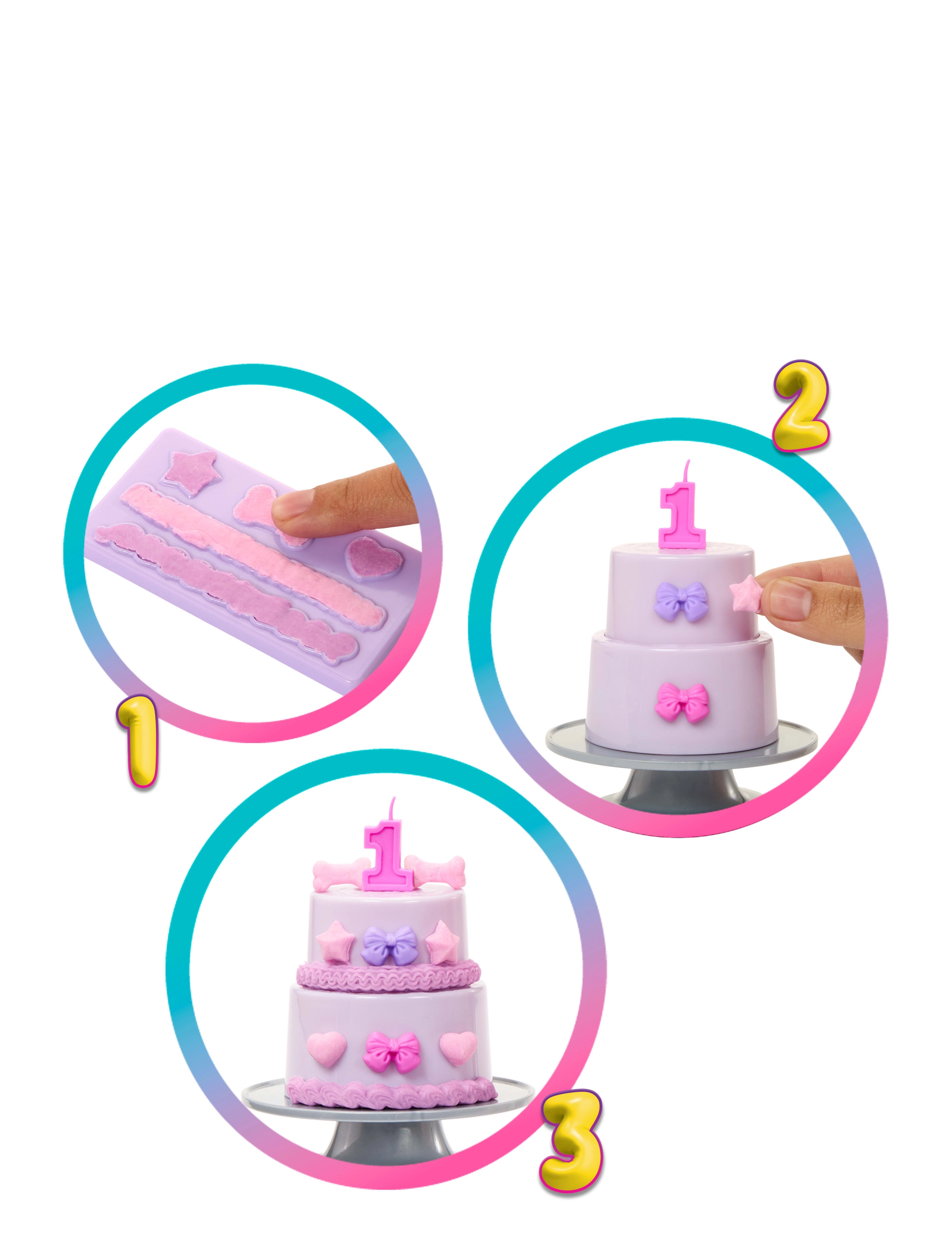 Barbie - Party Unboxed Pet Birthday Series Doll & Accessories, Birthday Bows Set with 10 Surprises - dúkkur - multi color - 3