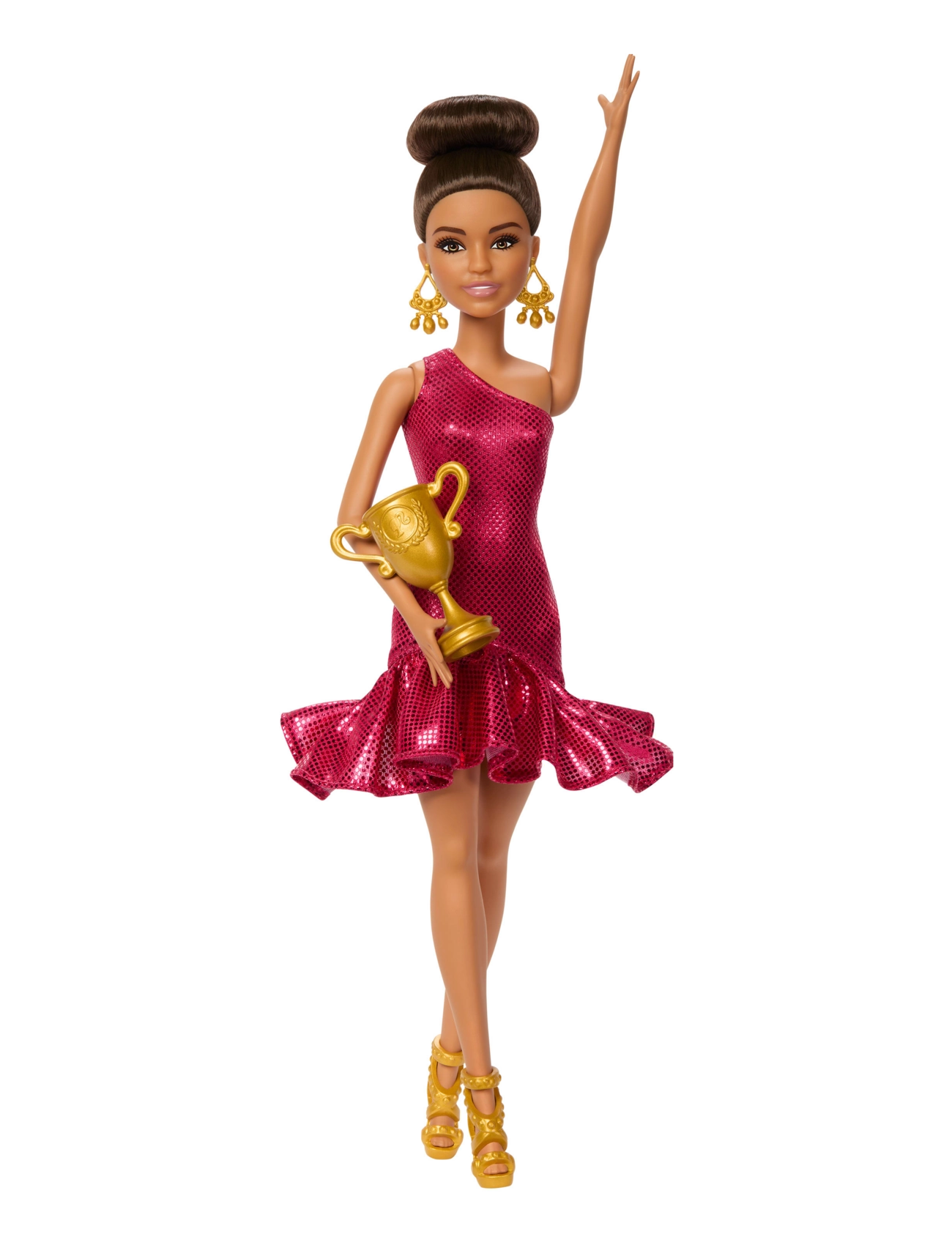 Barbie - Ballroom Dancer Fashion Doll with Brown Styled Hair, Dancing Trophy Accessory - die niedrigsten preise - multi color - 1
