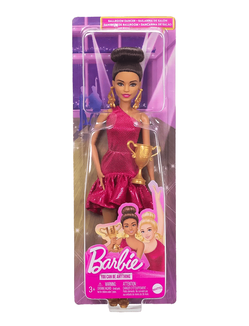 Barbie - Ballroom Dancer Fashion Doll with Brown Styled Hair, Dancing Trophy Accessory - geschenke unter 30€ - multi color - 2