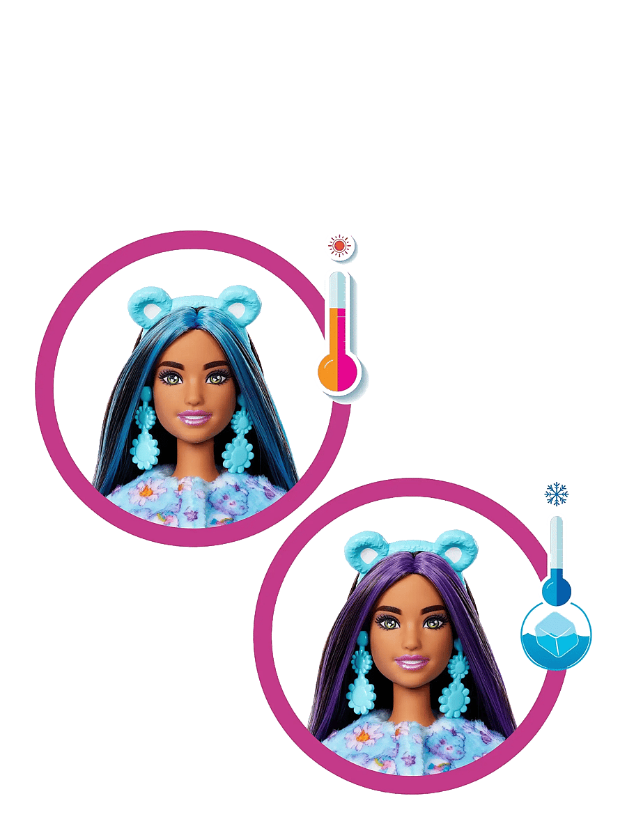 Barbie - Cutie Reveal Care Bears Doll & Accessories, Series 2 Dream Bright Bear with 10 Surprises - poupées - multi color - 2