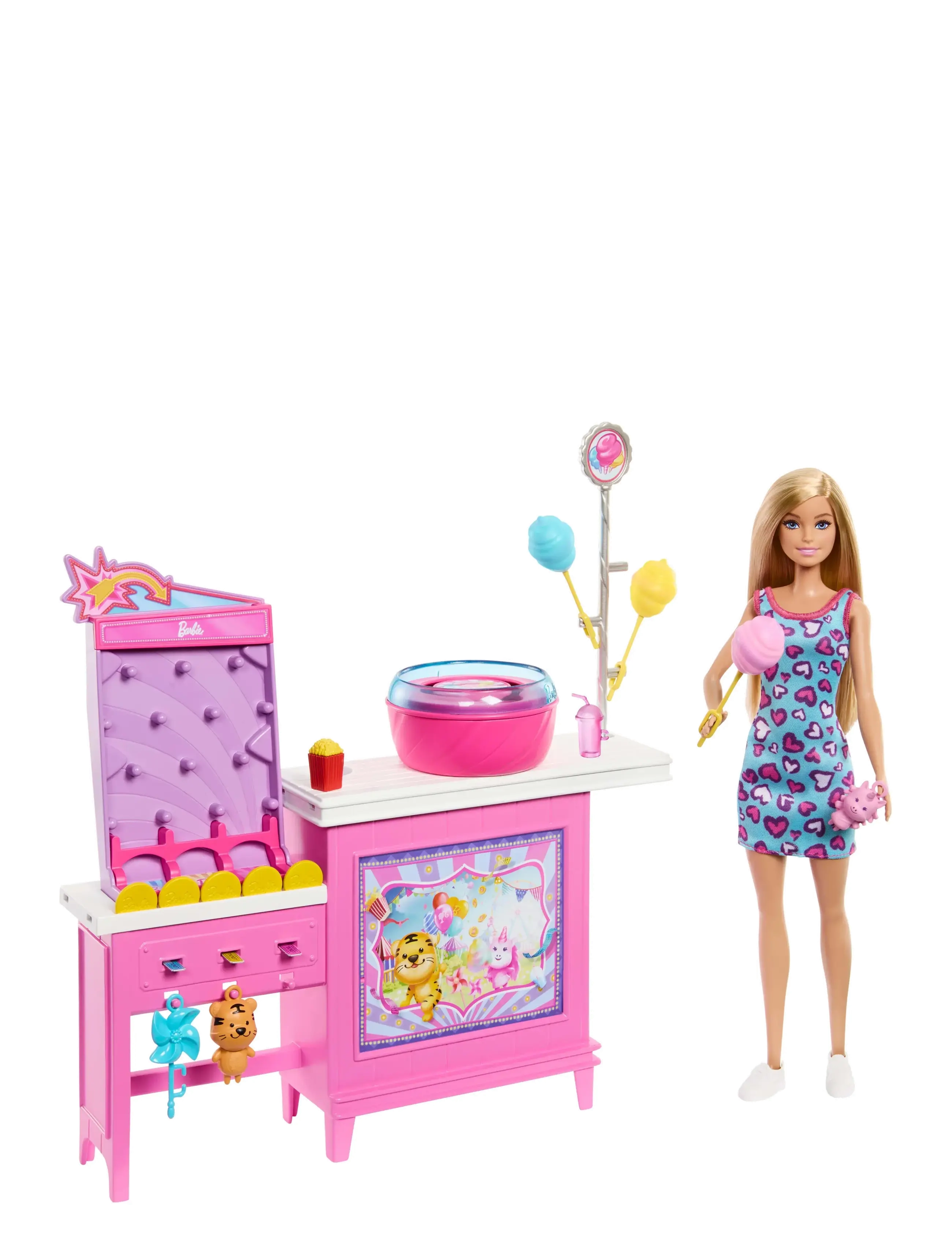 Barbie Mysteries: Beach Detectives Malibu Doll, Cotton Candy Game Playset & Accessories, Børn, Dolls, Multi/mønstret, Str: ONE SIZE