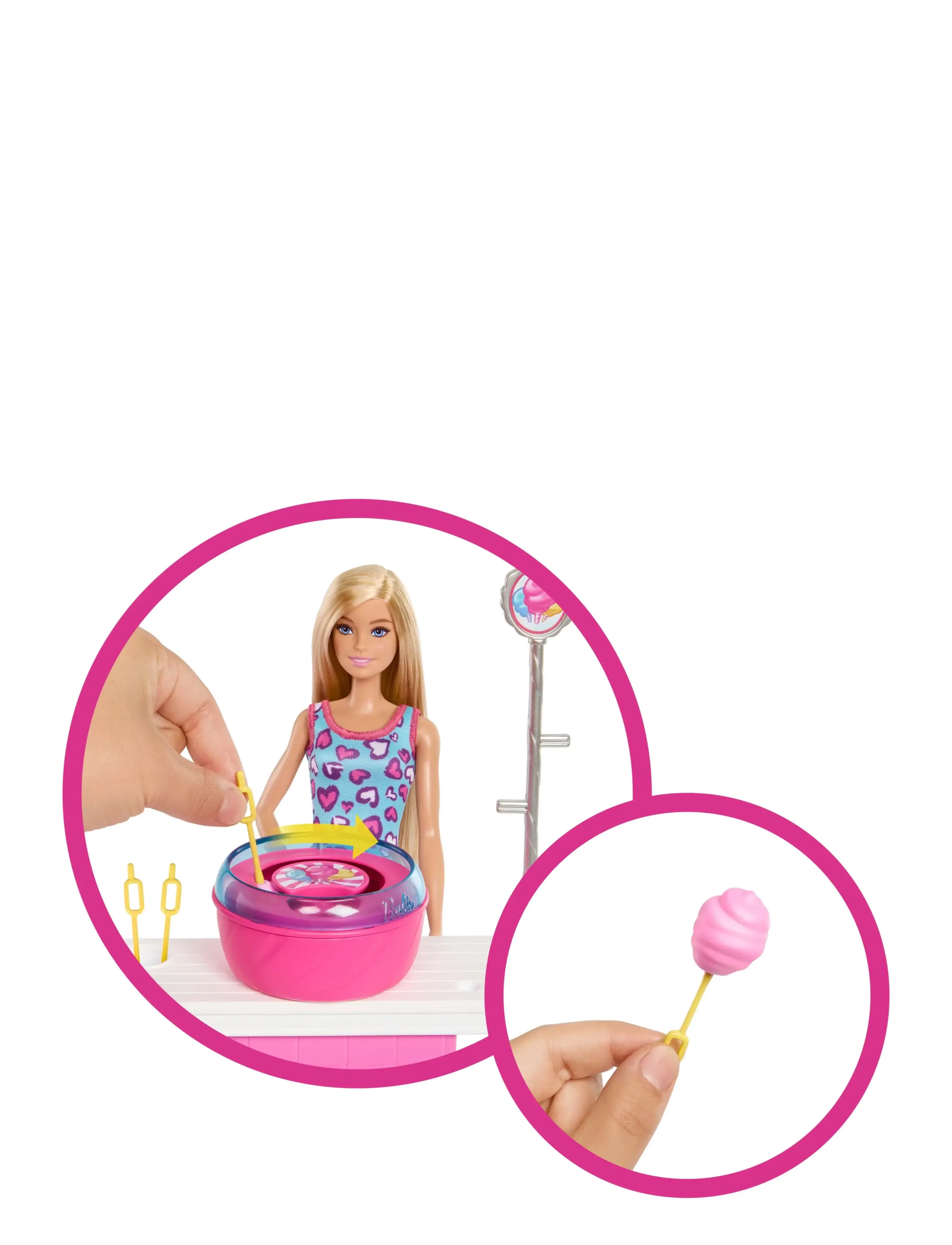 Barbie - Mysteries: Beach Detectives Malibu Doll, Cotton Candy Game Playset & Accessories - nuket - multi color - 2
