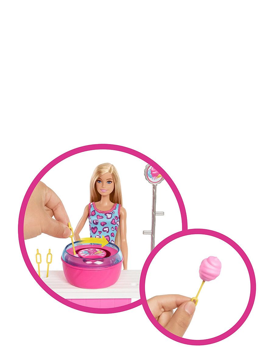 Barbie - Mysteries: Beach Detectives Malibu Doll, Cotton Candy Game Playset & Accessories - spiel-sets - multi color - 1