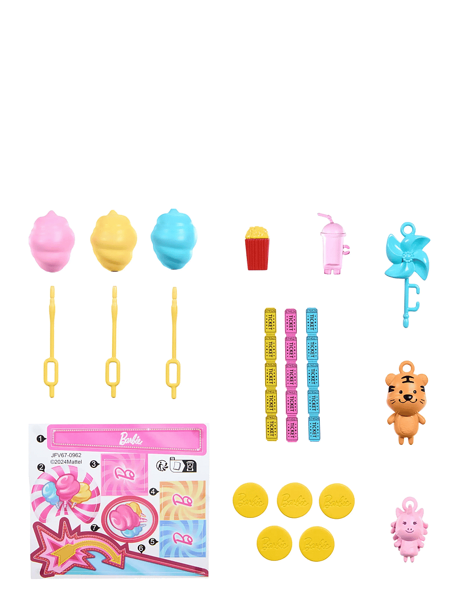 Barbie - Mysteries: Beach Detectives Malibu Doll, Cotton Candy Game Playset & Accessories - spiel-sets - multi color - 3