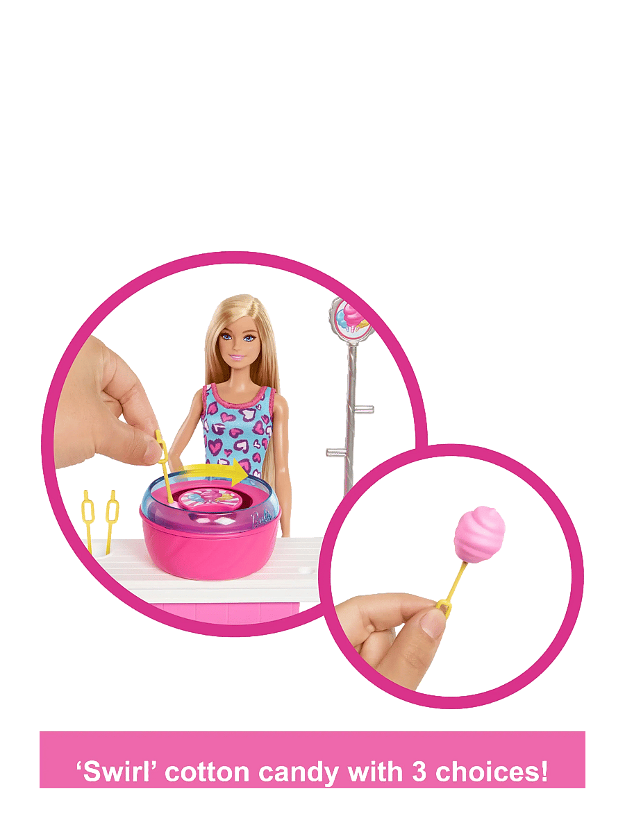 Barbie - Mysteries: Beach Detectives Malibu Doll, Cotton Candy Game Playset & Accessories - spiel-sets - multi color - 5