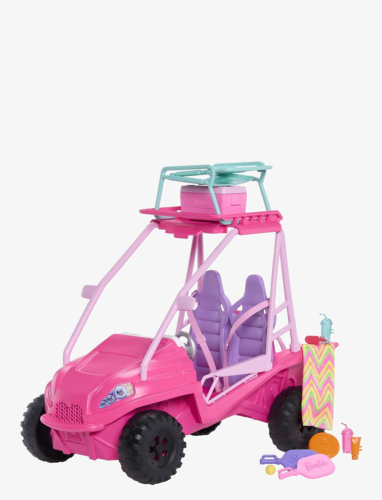 Barbie - Mysteries: Beach Detectives Ultimate Beach Buggy Vehicle Playset with 10+ Accessories - dolls accessories - multi color - 1
