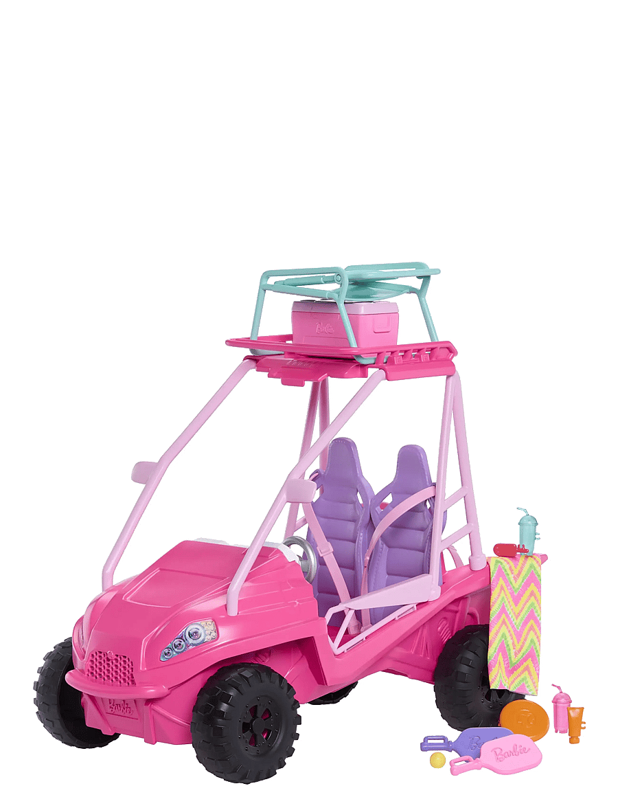 Barbie - Mysteries: Beach Detectives Ultimate Beach Buggy Vehicle Playset with 10+ Accessories - puppen-zubehör - multi color - 0