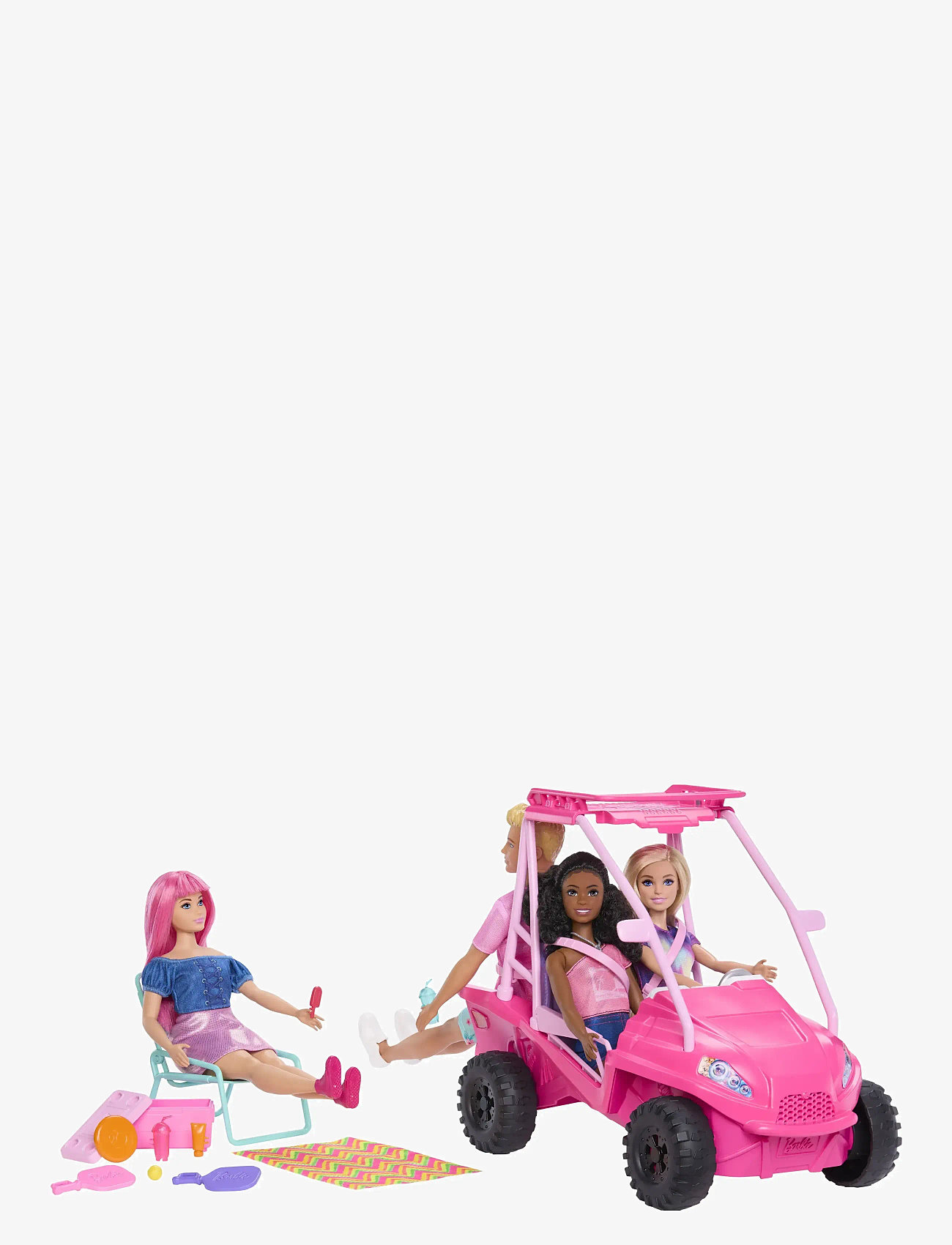 Barbie - Mysteries: Beach Detectives Ultimate Beach Buggy Vehicle Playset with 10+ Accessories - dolls accessories - multi color - 3