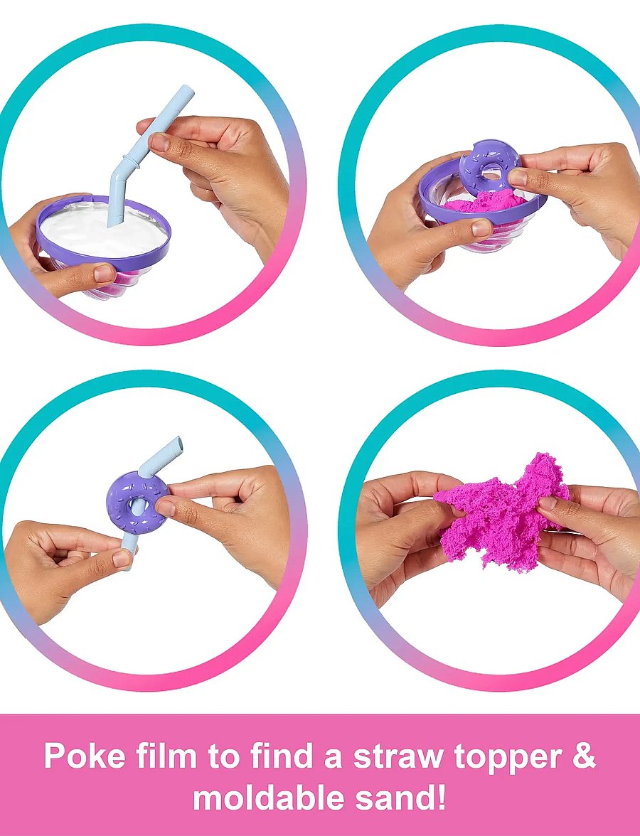 Barbie - Pop Reveal Treat Series Doll & Accessories Set, Donut Dreams Fashion Doll & Pet - puppen - multi color - 0