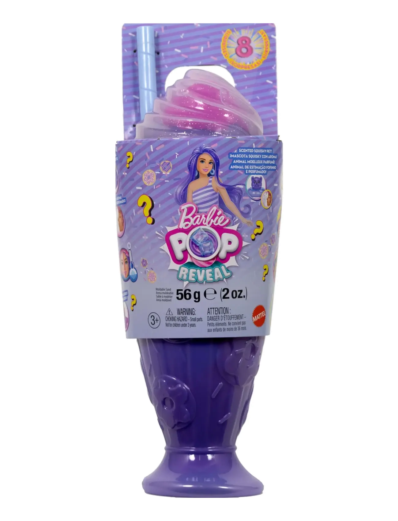 Barbie - Pop Reveal Treat Series Doll & Accessories Set, Donut Dreams Fashion Doll & Pet - lägsta priserna - multi color - 5