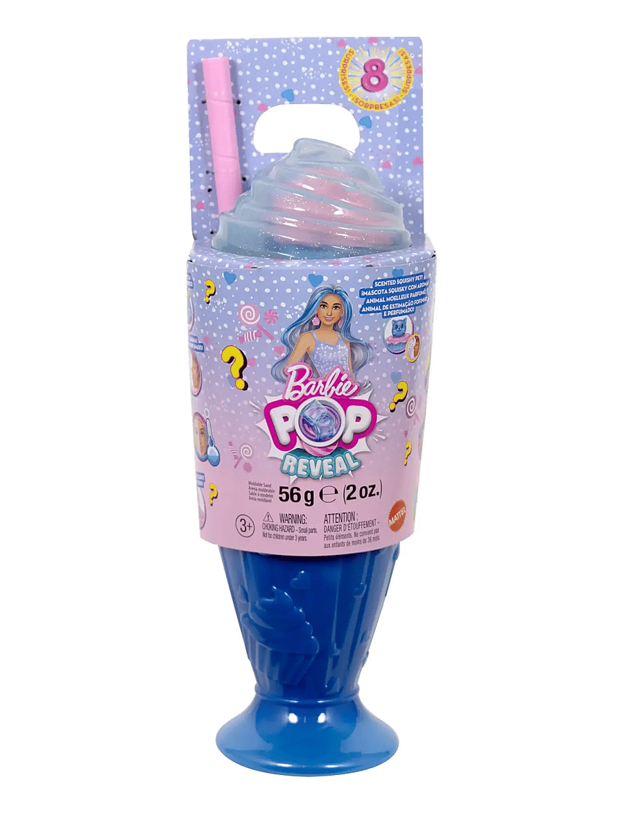 Barbie - Pop Reveal Sweet Treat Series Doll & Accessories Set, Cool Cupcake Fashion Doll & Pet - multi color - 4