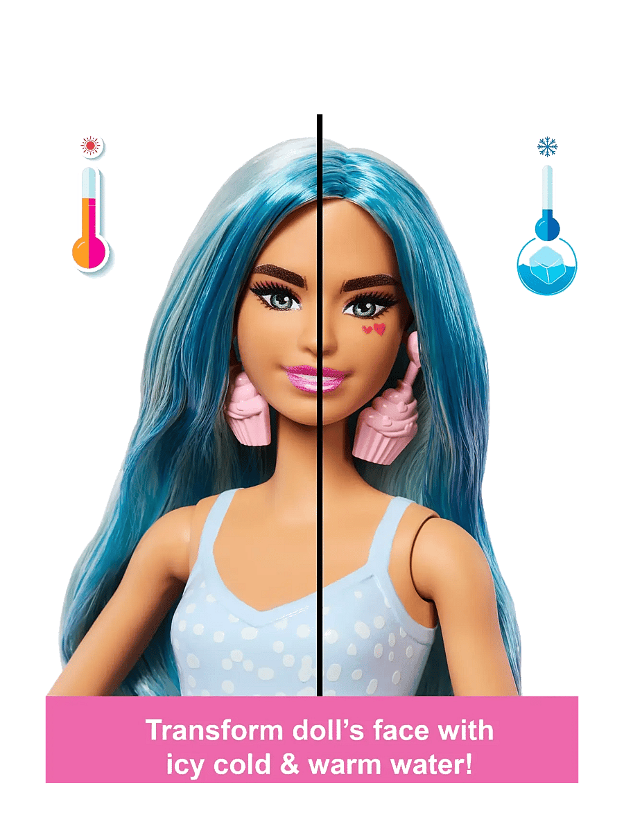 Barbie - Pop Reveal Sweet Treat Series Doll & Accessories Set, Cool Cupcake Fashion Doll & Pet - multi color - 5